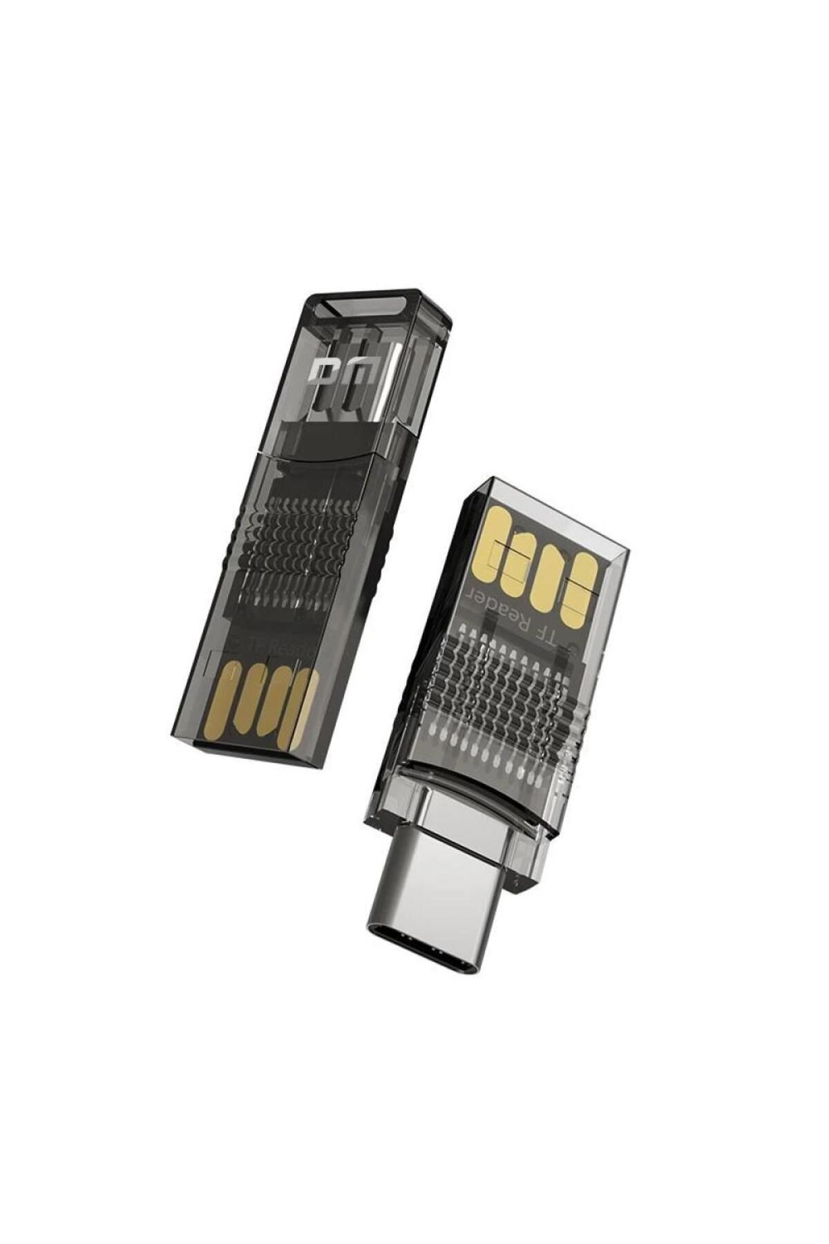 DM-Cr028 Usb-A Type-C Micro Sd Tf Card Reader Adapter 3