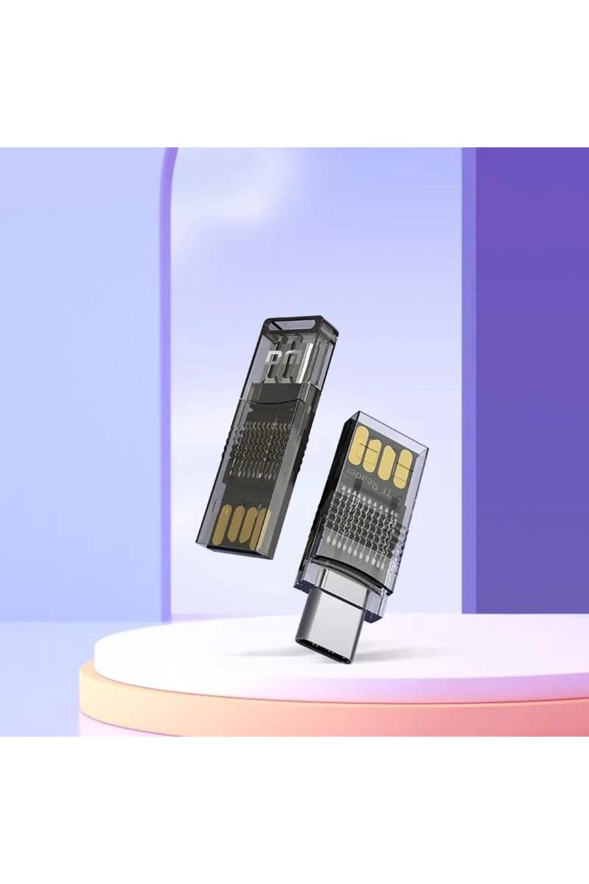 DM-Cr028 Usb-A Type-C Micro Sd Tf Card Reader Adapter 6