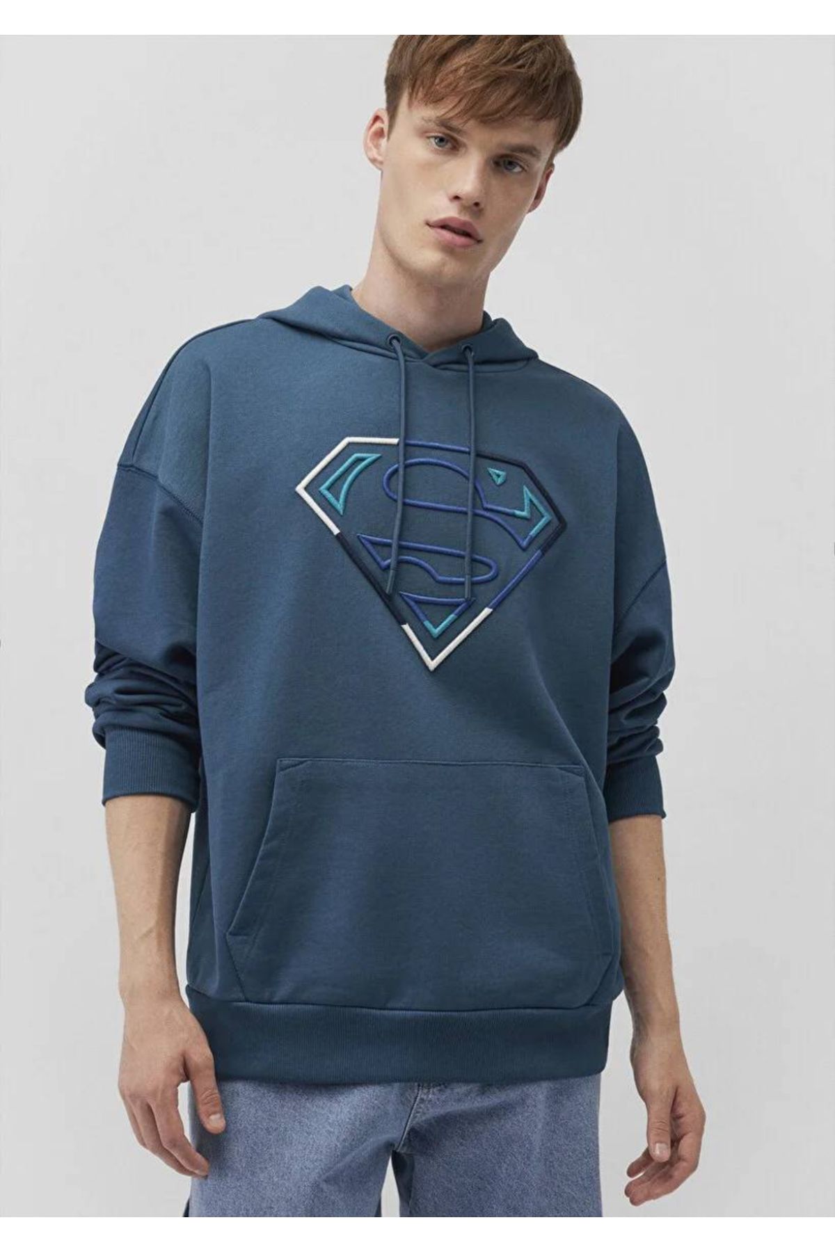 Mavi Hanorac Imprimat Superman 0s10189-70764 Masculin - M