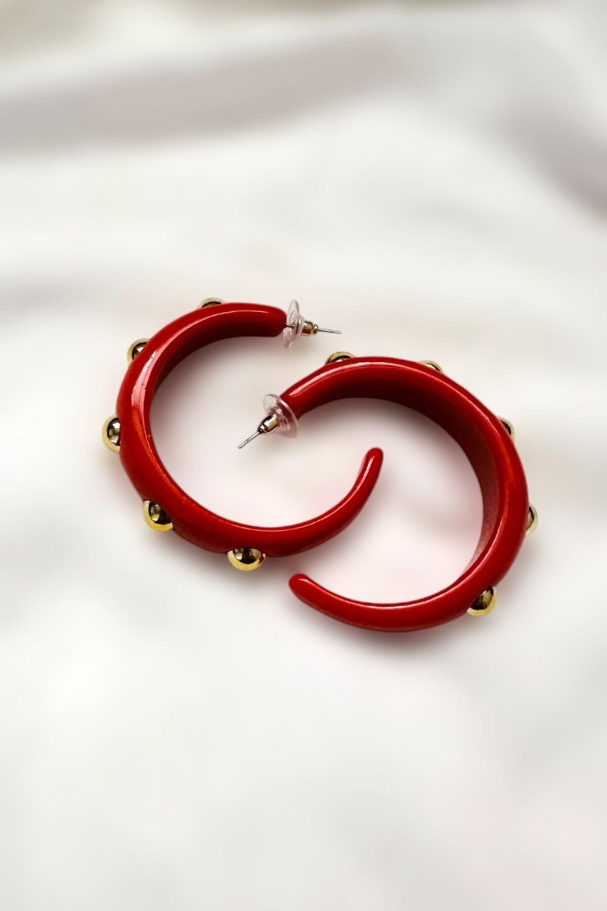 PETEK AKSESUAR-Acrylic Stamped Ring Earring 3