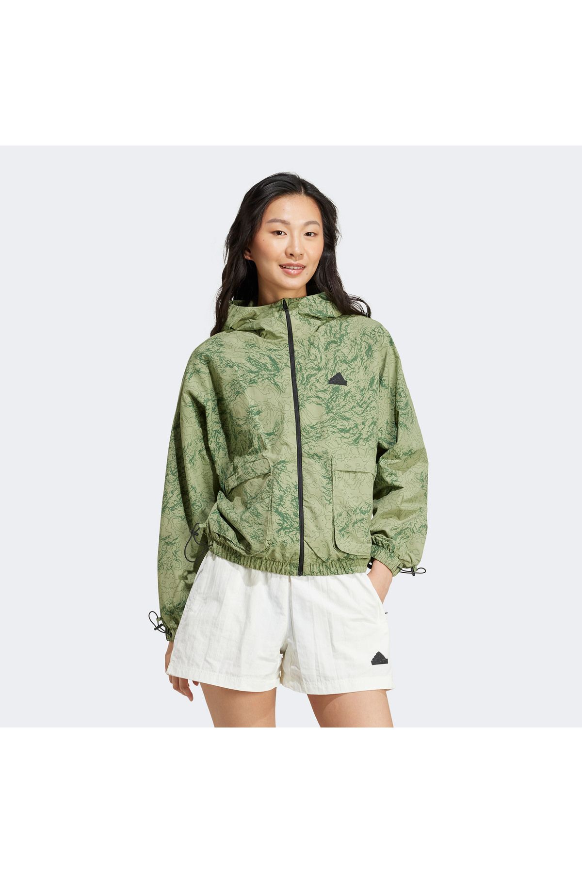 adidas-Wind Rdy Women's Green Windbreaker 1