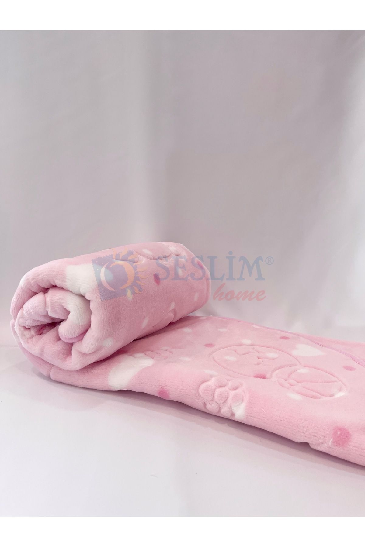 Merinos Embos Pembe Bebek Battaniyesi (ÖNLÜK HEDİYELİ) fotoğrafı 2 (önizleme)