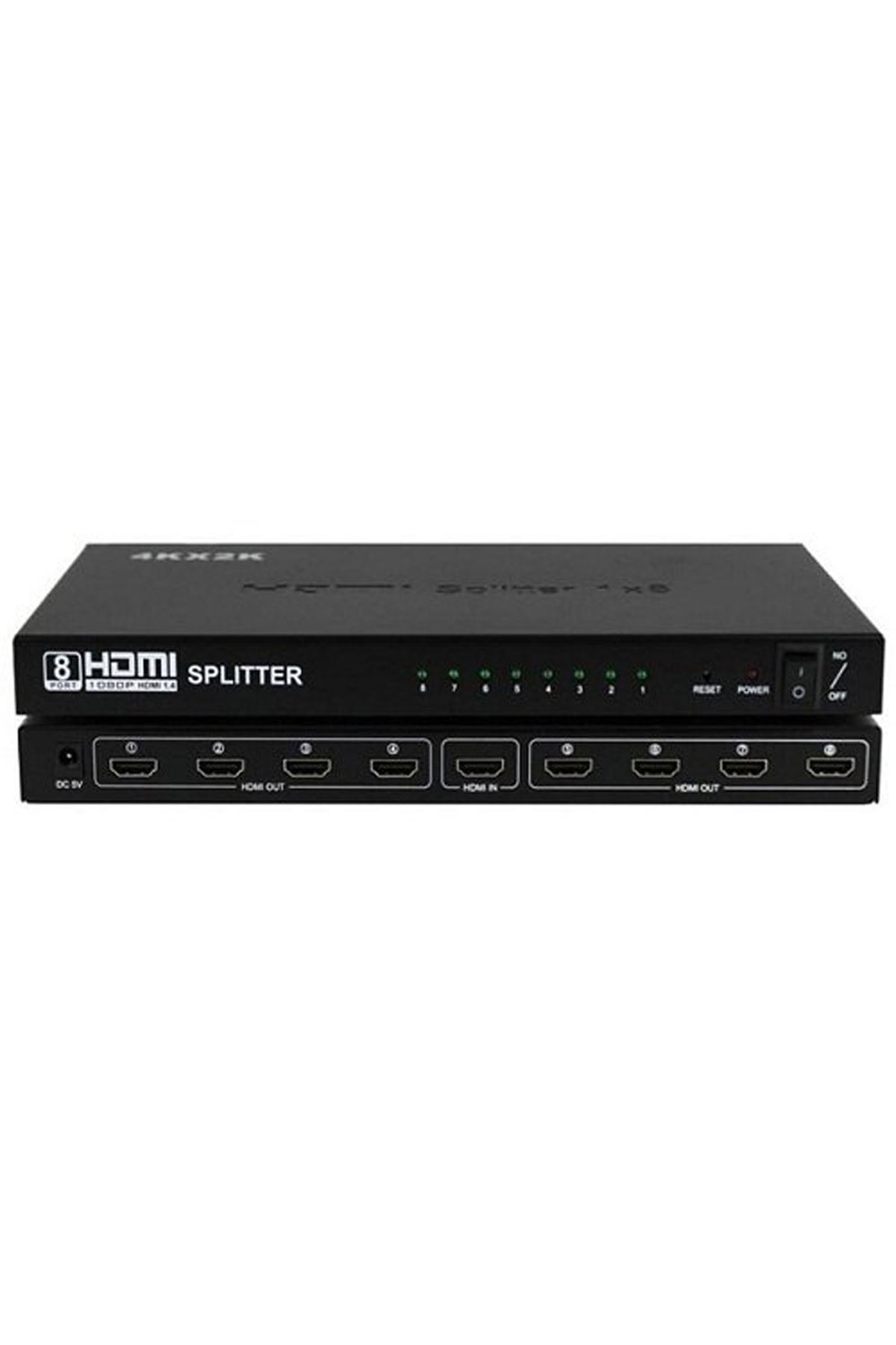 Gplus 8 Port Hdmi Splitter 4k Ultra Hd 2160p 3d 1 Giriş 8 Çıkış Görüntü Çoklayıcı Splitter