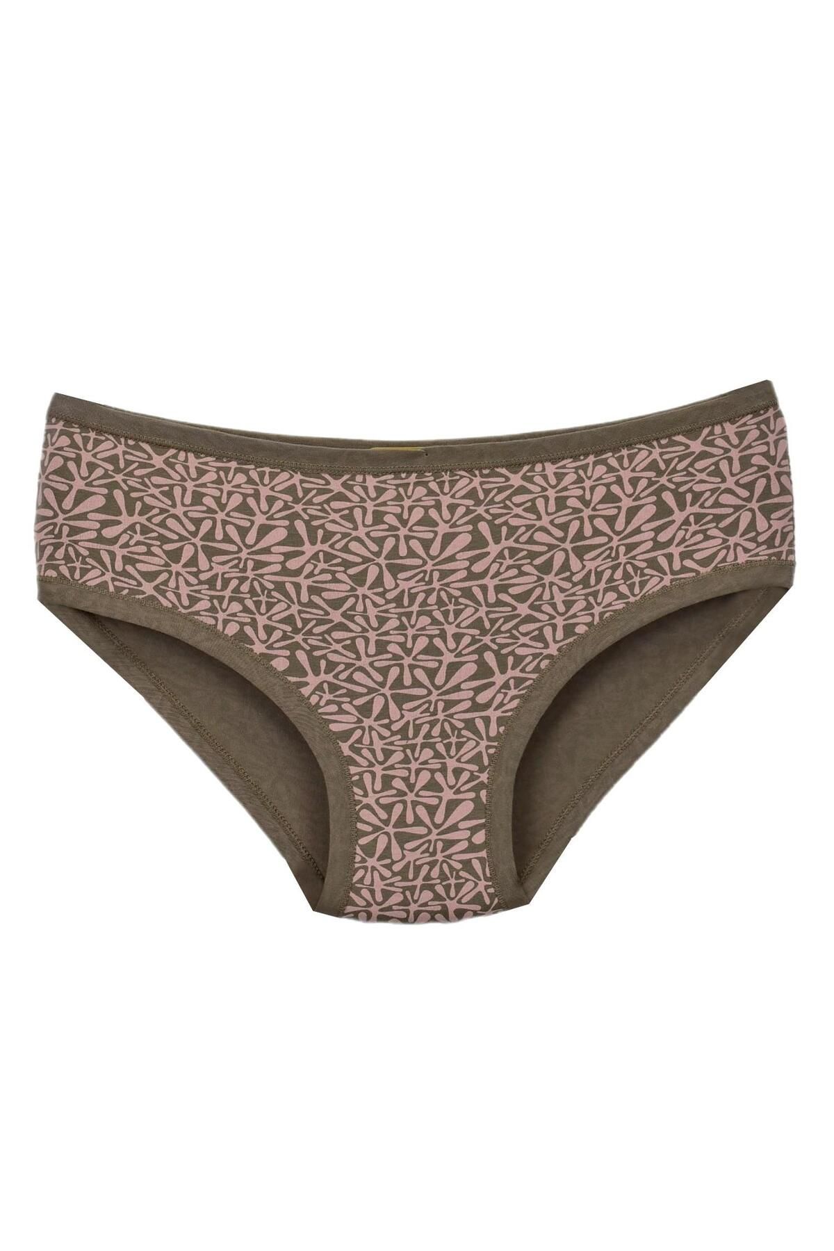 TEKKAPLAN-Women's Patterned Band Elastic Panties Bgl-Tk2686 1