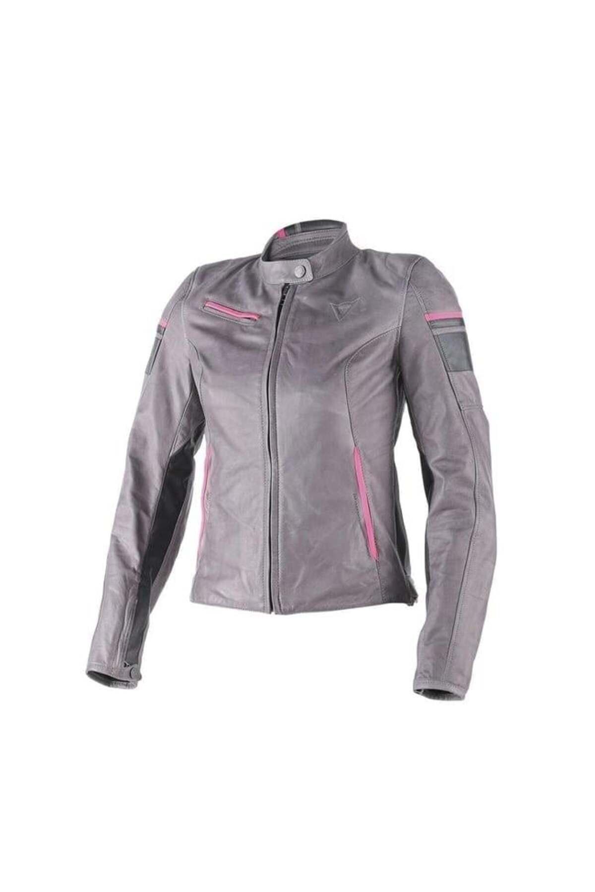 Dainese Michelle Smoke Black Fuchsia Kadın Deri Mont