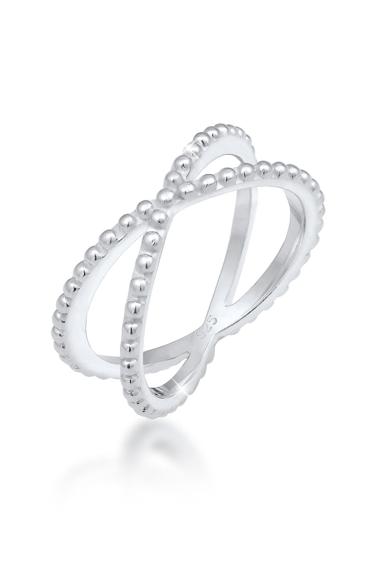 ELLI-Ring Damen Kreuz Kugel Modern Blogger Trend aus 925 Sterling Silber 1