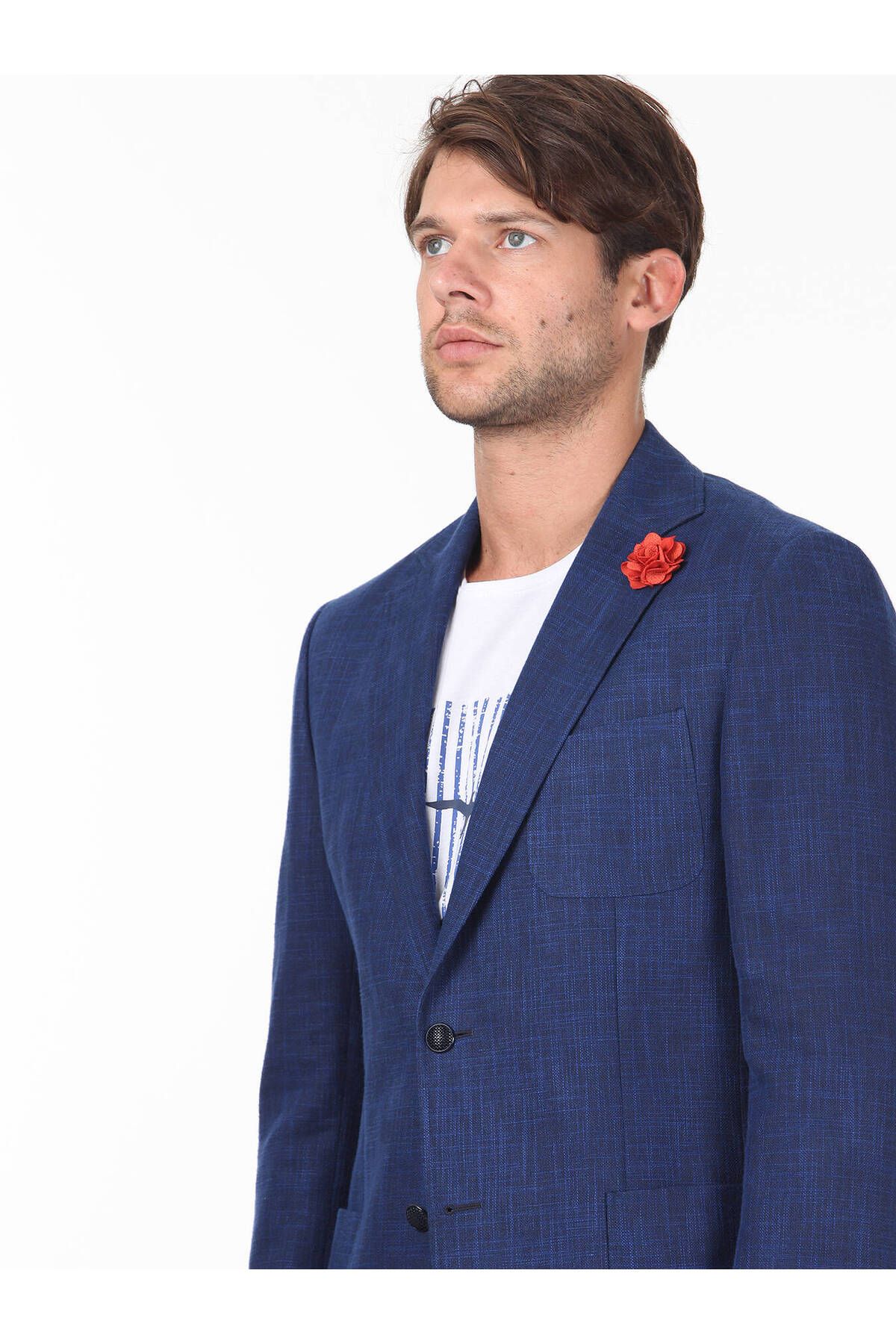 Kip-Men's Saks Patterned Woven Jacket 2