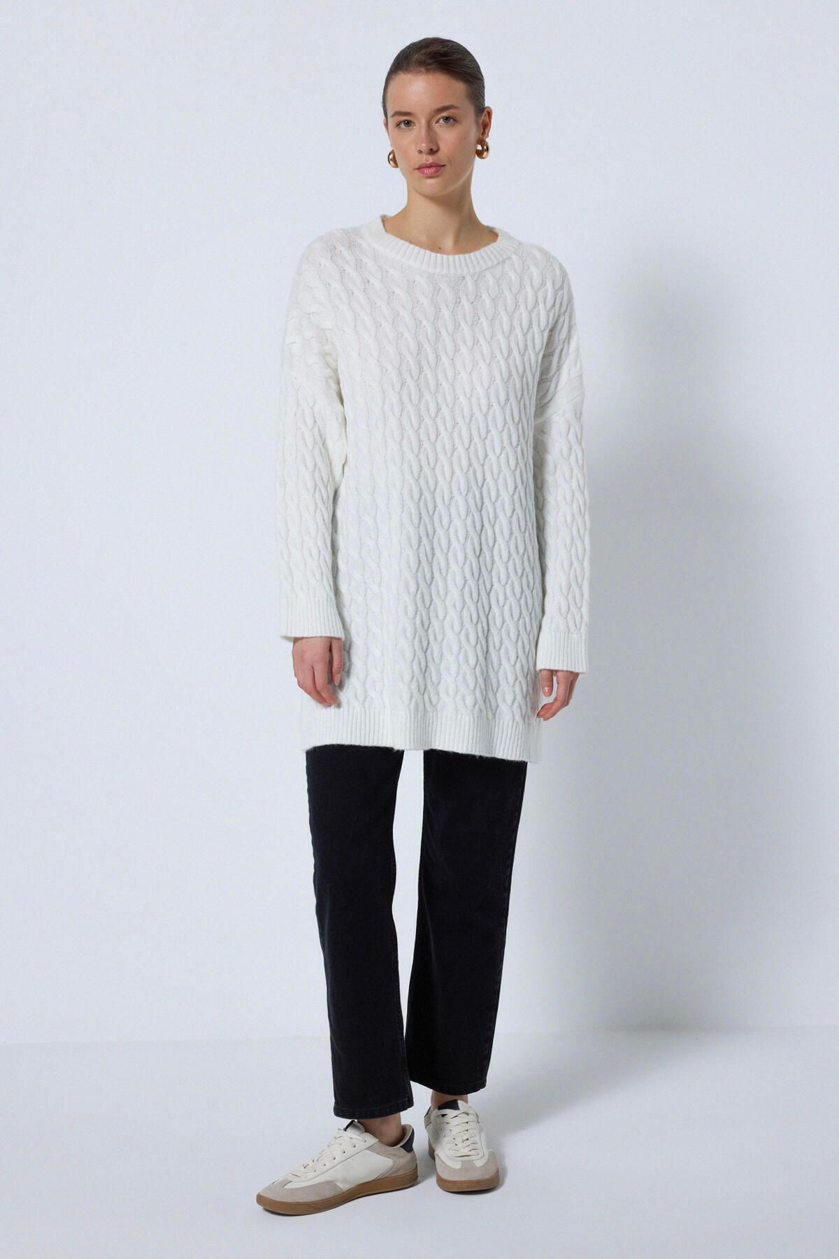 Touché Privé-Off-Shoulder Hair Knit Sweater 2