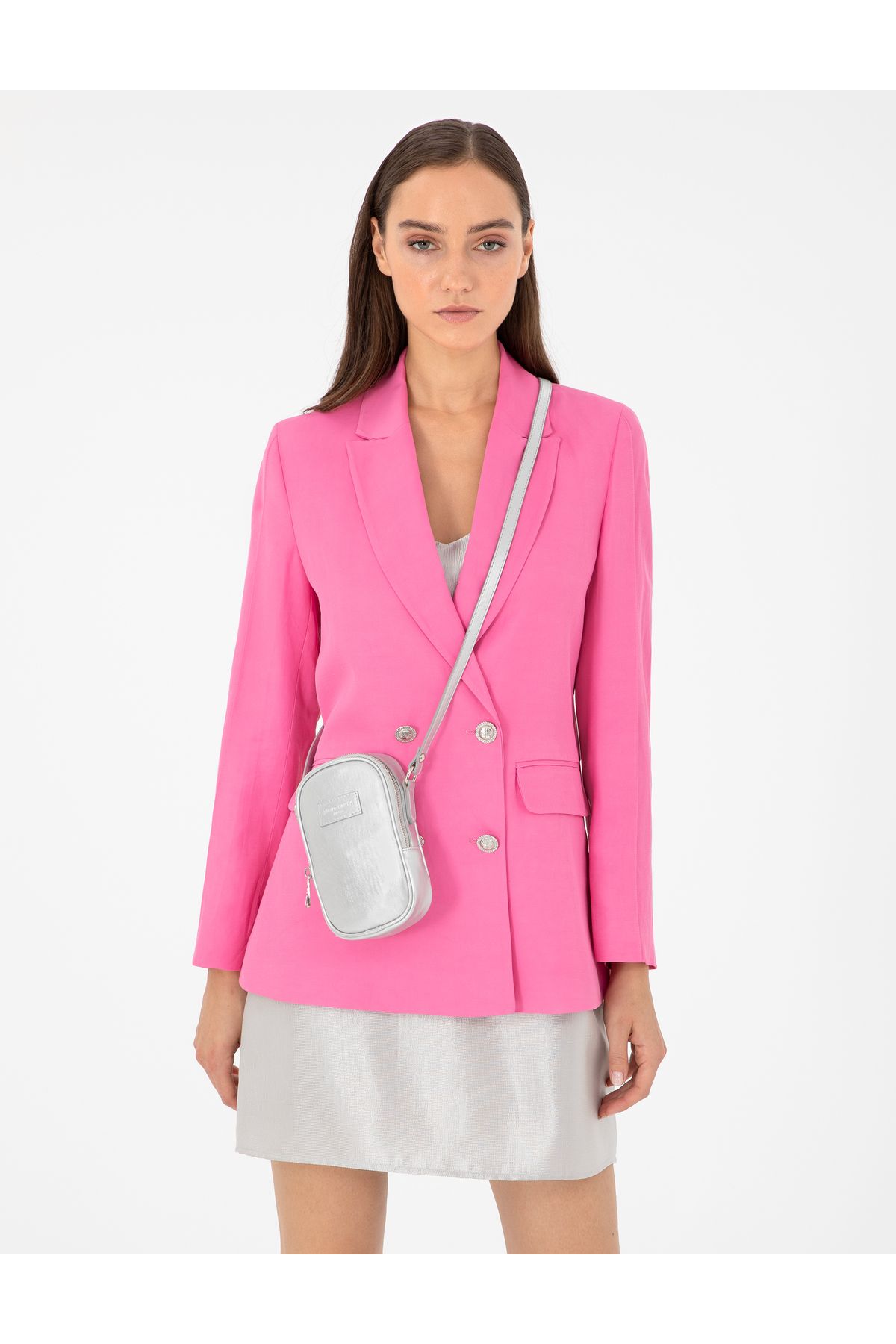 کیف کراس بادی نقره ای 50296218-VR107 Pierre Cardin