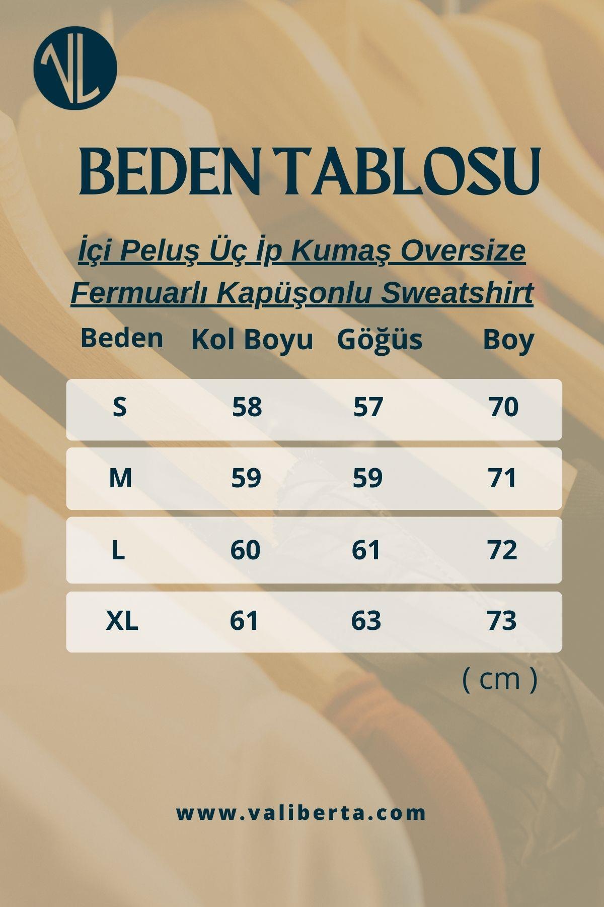 Valiberta İçi Peluş Üç İplik Kumaş Oversize Fermuarlı Kapüşonlu Sweatshirt- Mineral Gri görsel 7