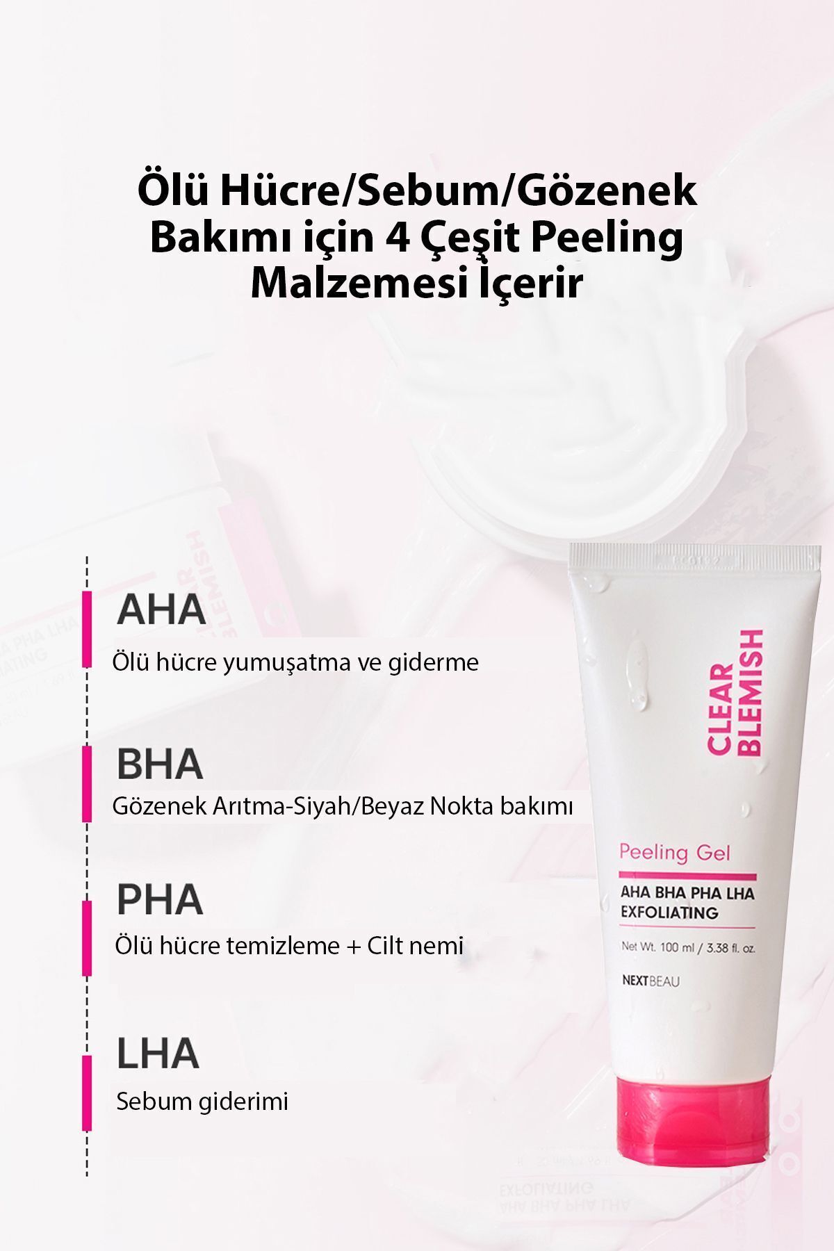 Yoğun Temizleyici Clear Blemish Peeling Jel — peeling — تصویر 4 از 6