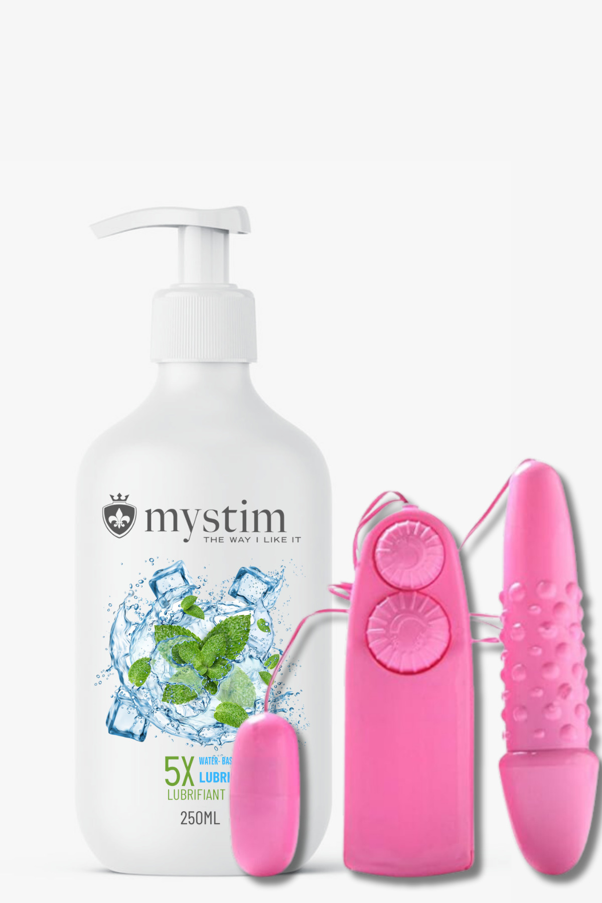 Mystim The Way I Like It 250ml Nane Aromalı Kayganlaştırıcı Set - Anal ve Vajinal Vibratör