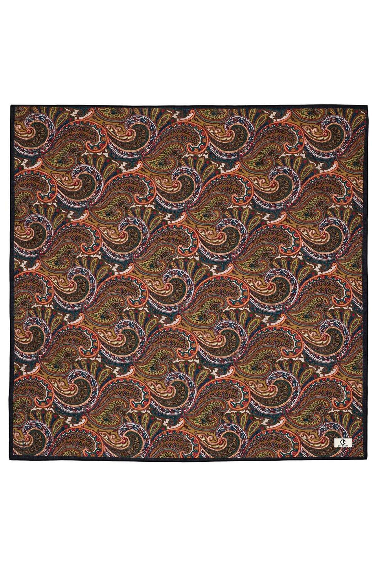 Qef-Cotton Patterned Tiya Scarf 8