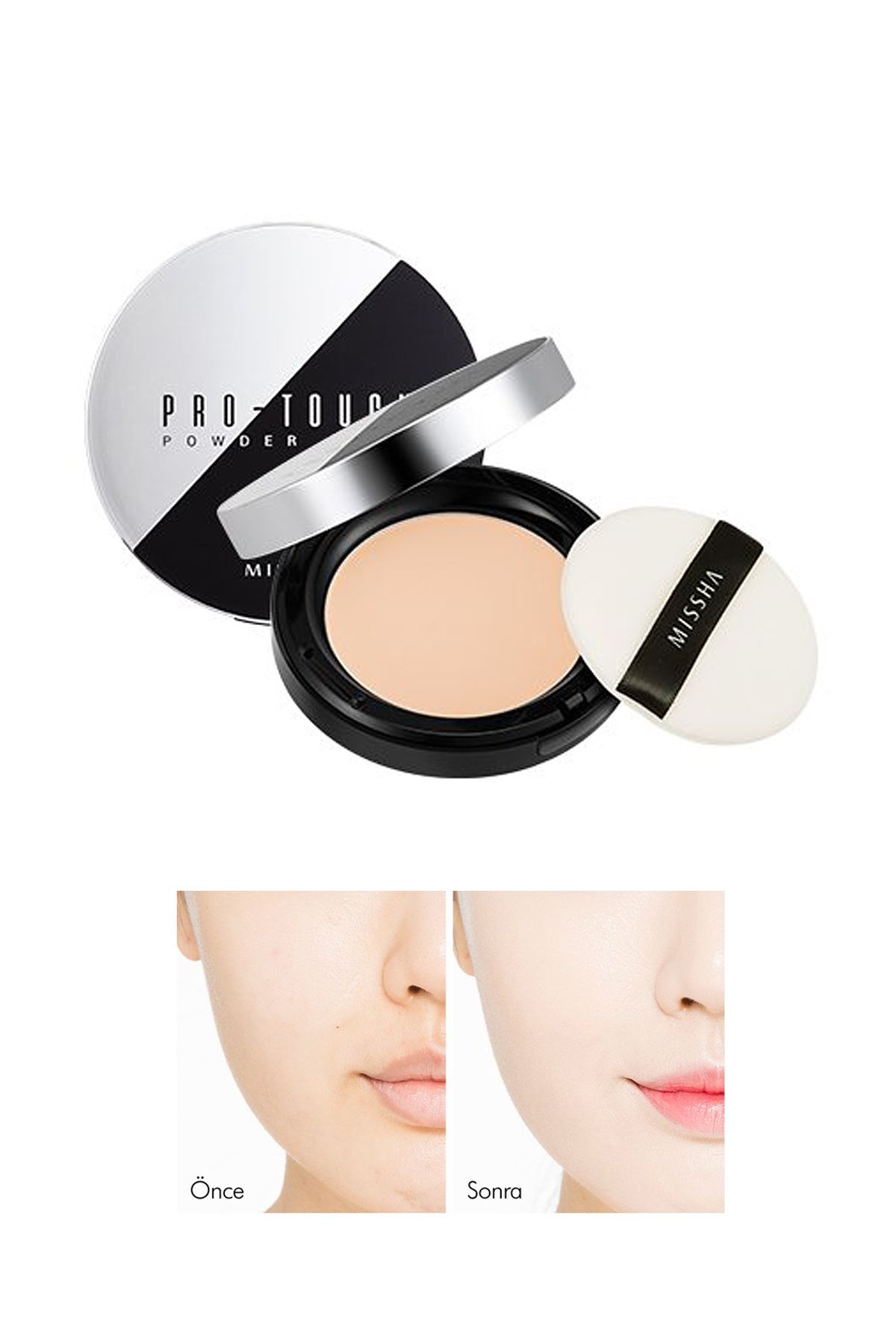 Missha Pürüzsüz Görünüm Sağlayan Kompakt Pudra Pro-Touch Powder Pact SPF25/PA++ (No.21)