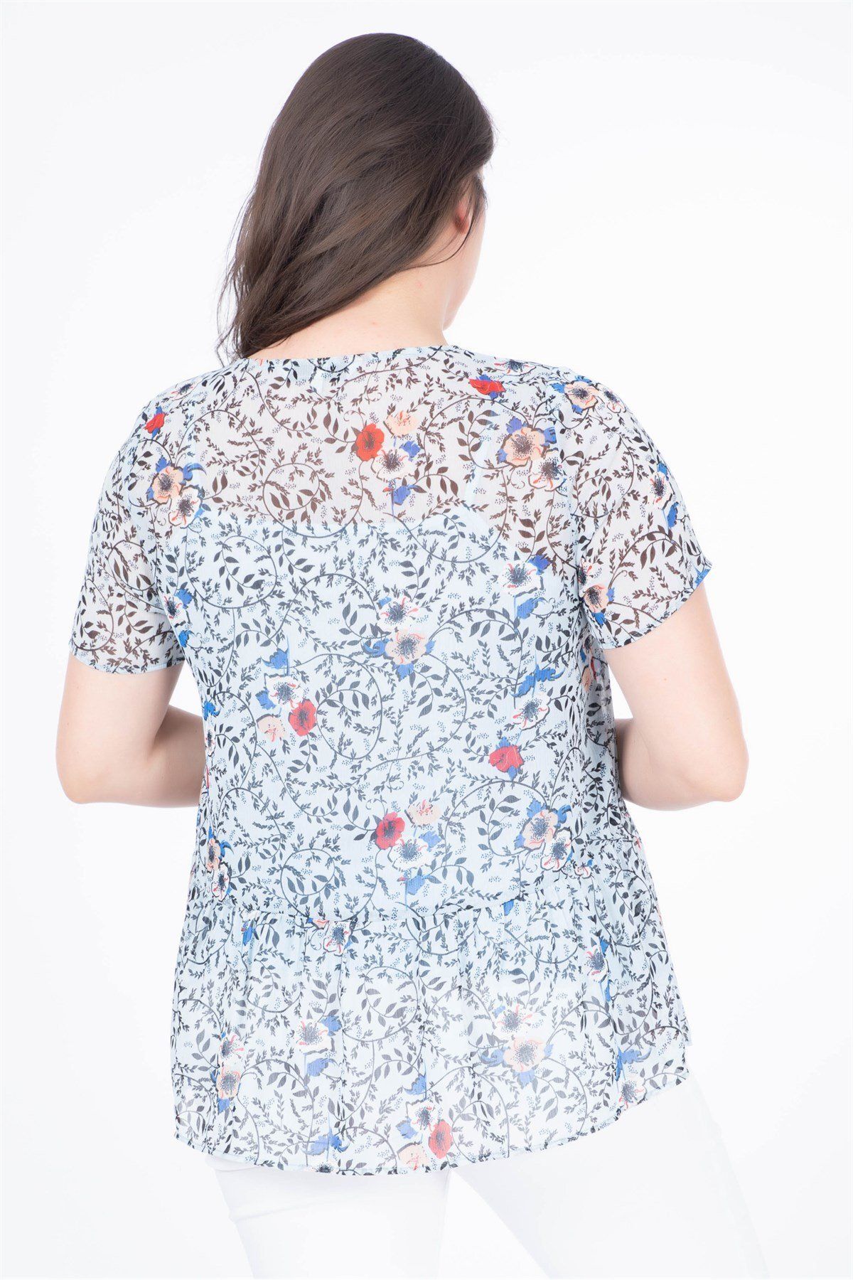 MYLİNE-Lined Chiffon Blouse 3