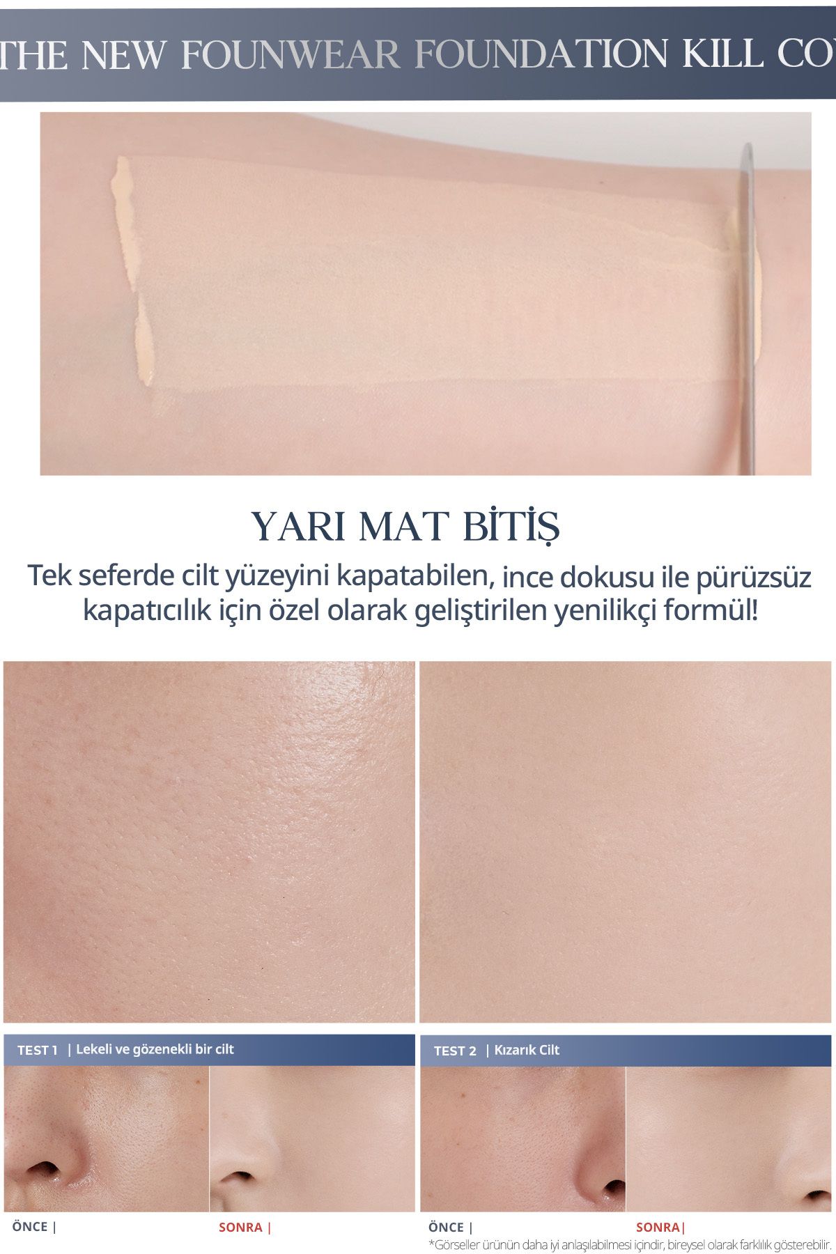 CLIO-كريم أساس CLIO Kill Cover Founwear - تغطية مكثفة، SPF30 PA+++، 2 ملابس داخلية 5