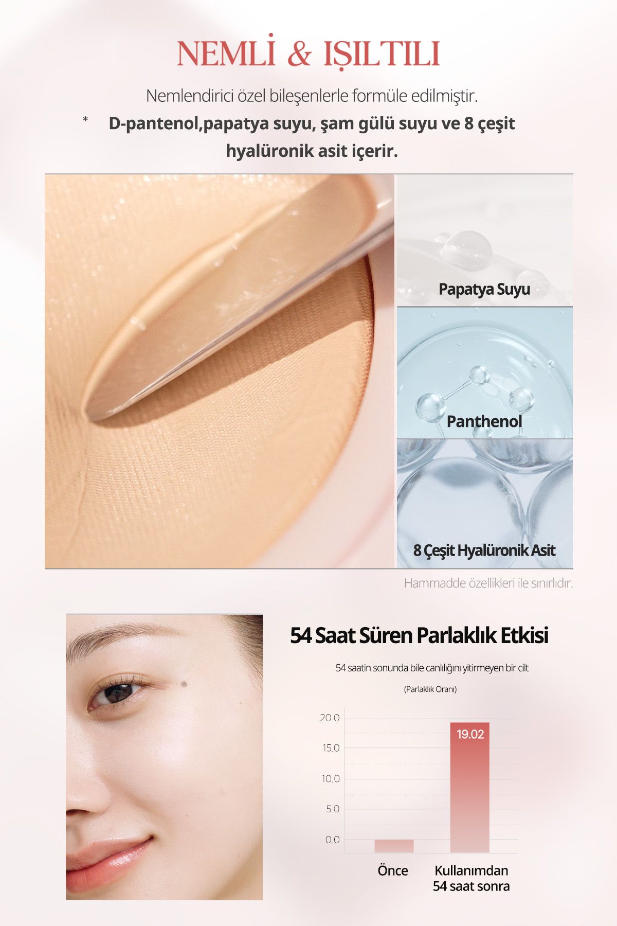 CLIO Yoğun Nem ve Işıltı Veren Cushion CLIO Kill Cover Mesh Glow Cushion+Refill Spf50+PA++++ (2 Lingerie)-7