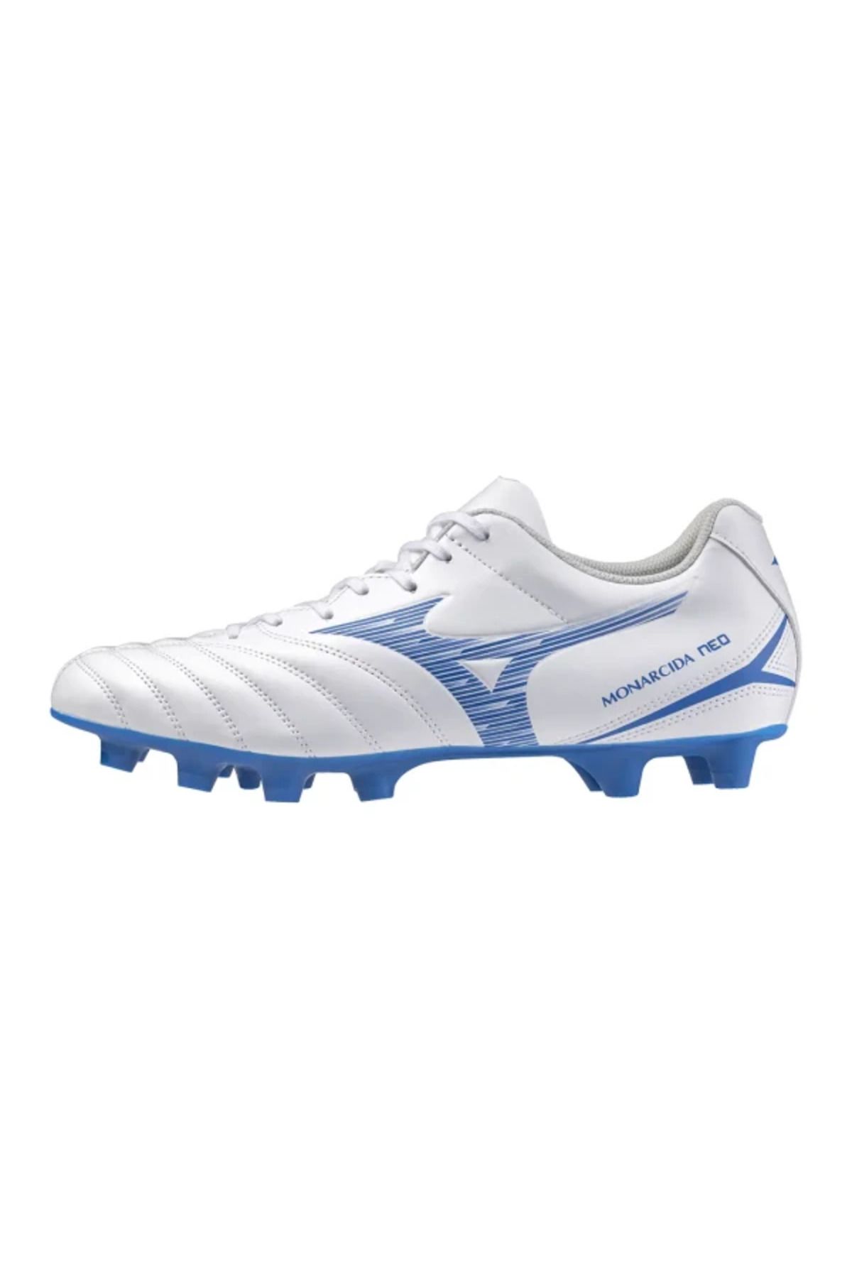 MIZUNO Monarcida Neo 3 کفش فوتبال مردانه سفید/آبی را انتخاب کنید