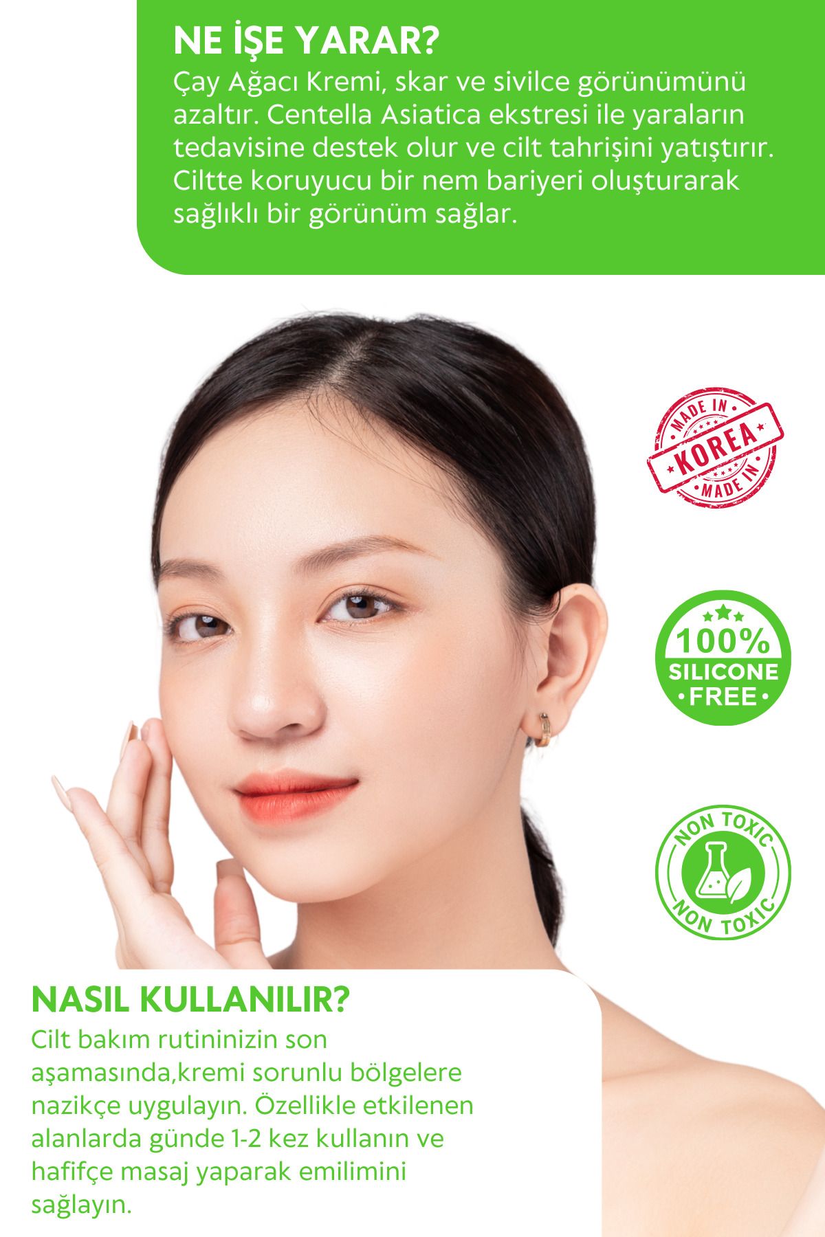 centecassol-Containing and Anti-Tea Tree Extract, Barrier Repair, Nourishing, Moisturizing Cream 4
