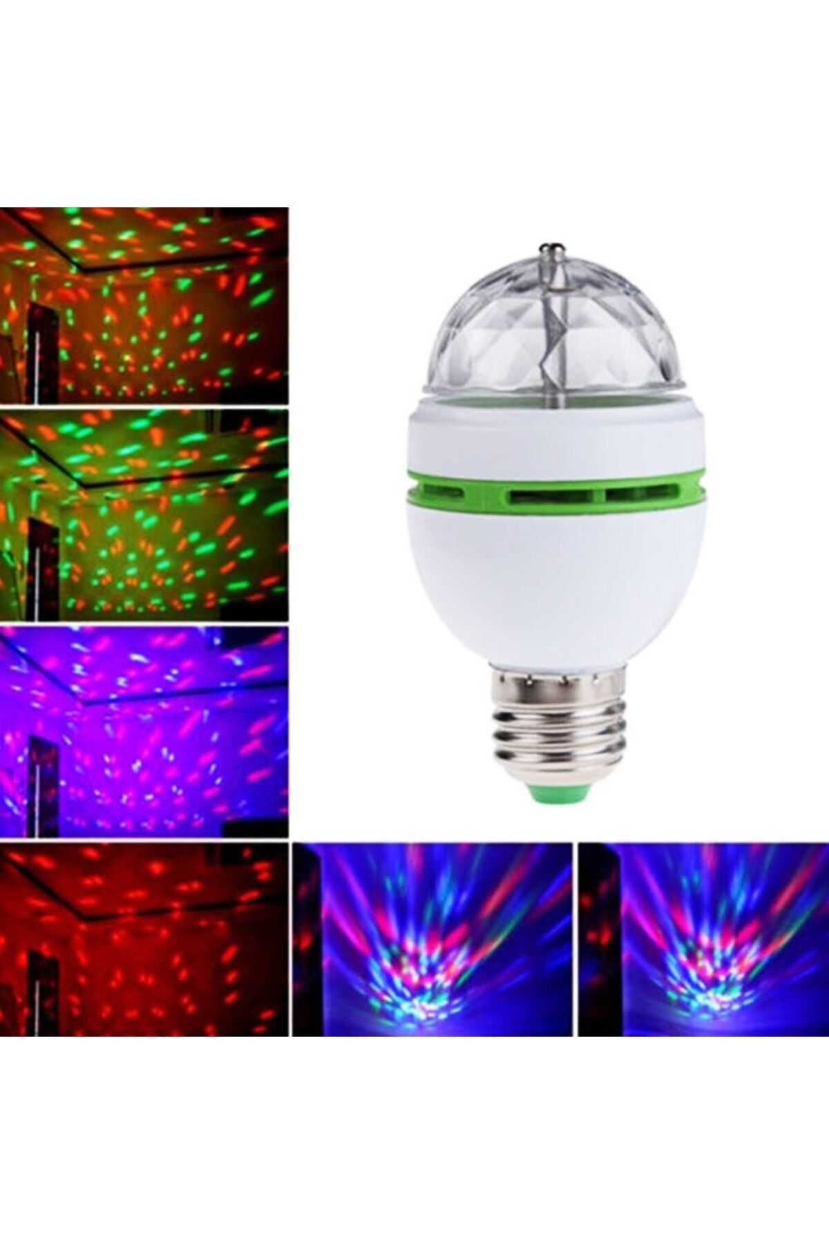 Light up Disko Ampul Led Işıklı Döner Başlıklı - Magic Bulp