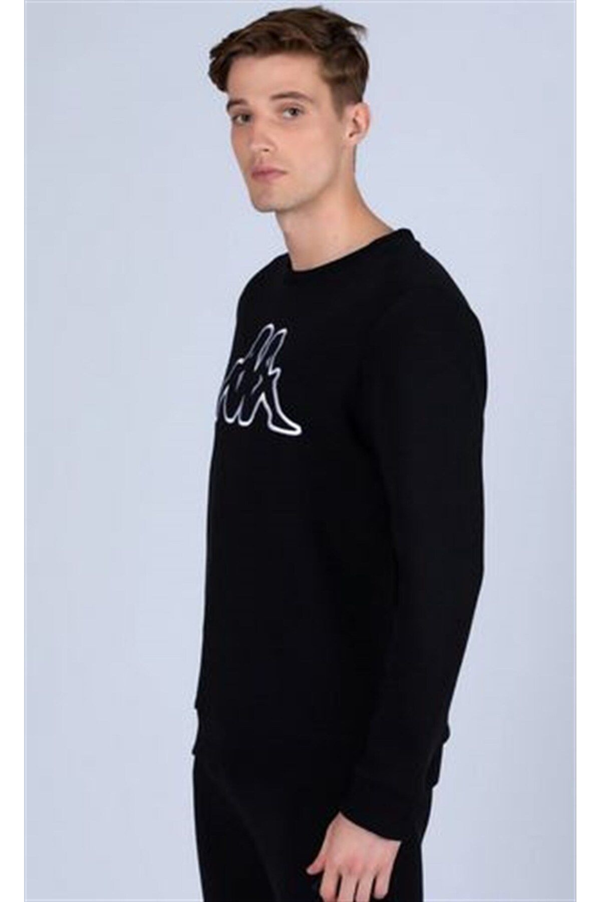 سویشرت ورزشی سفید مردانه عرق گیر 321j64w Logo Tk Kappa