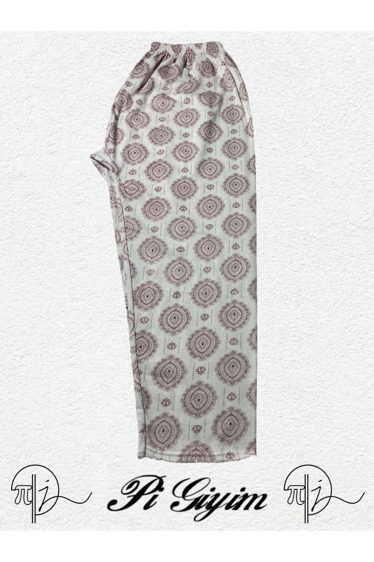 SİERNA Kadın Kışlık Pijama Altı İçi Yünlü srn-004210
