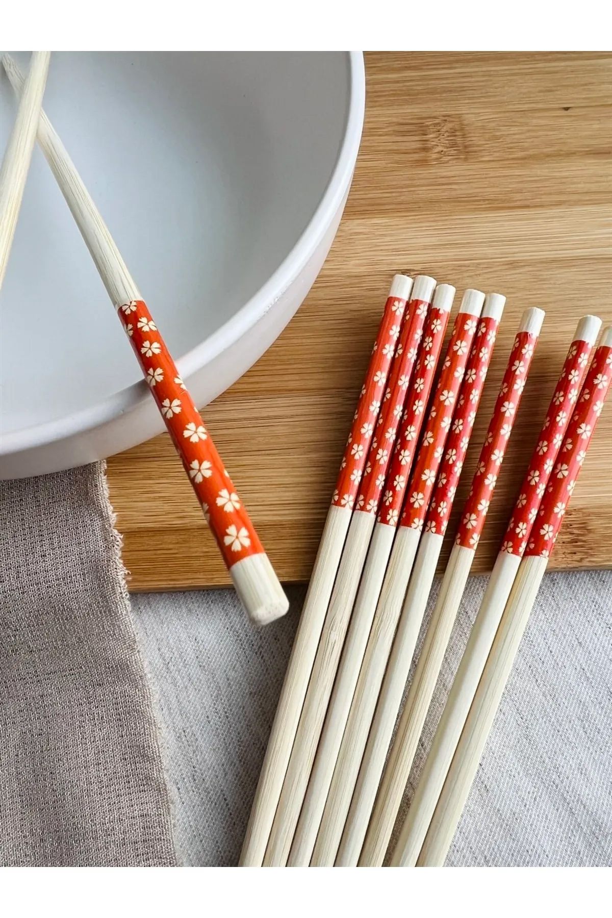 Angoravi Chopsticks Bambu Yemek Çubuğu 10'lu
