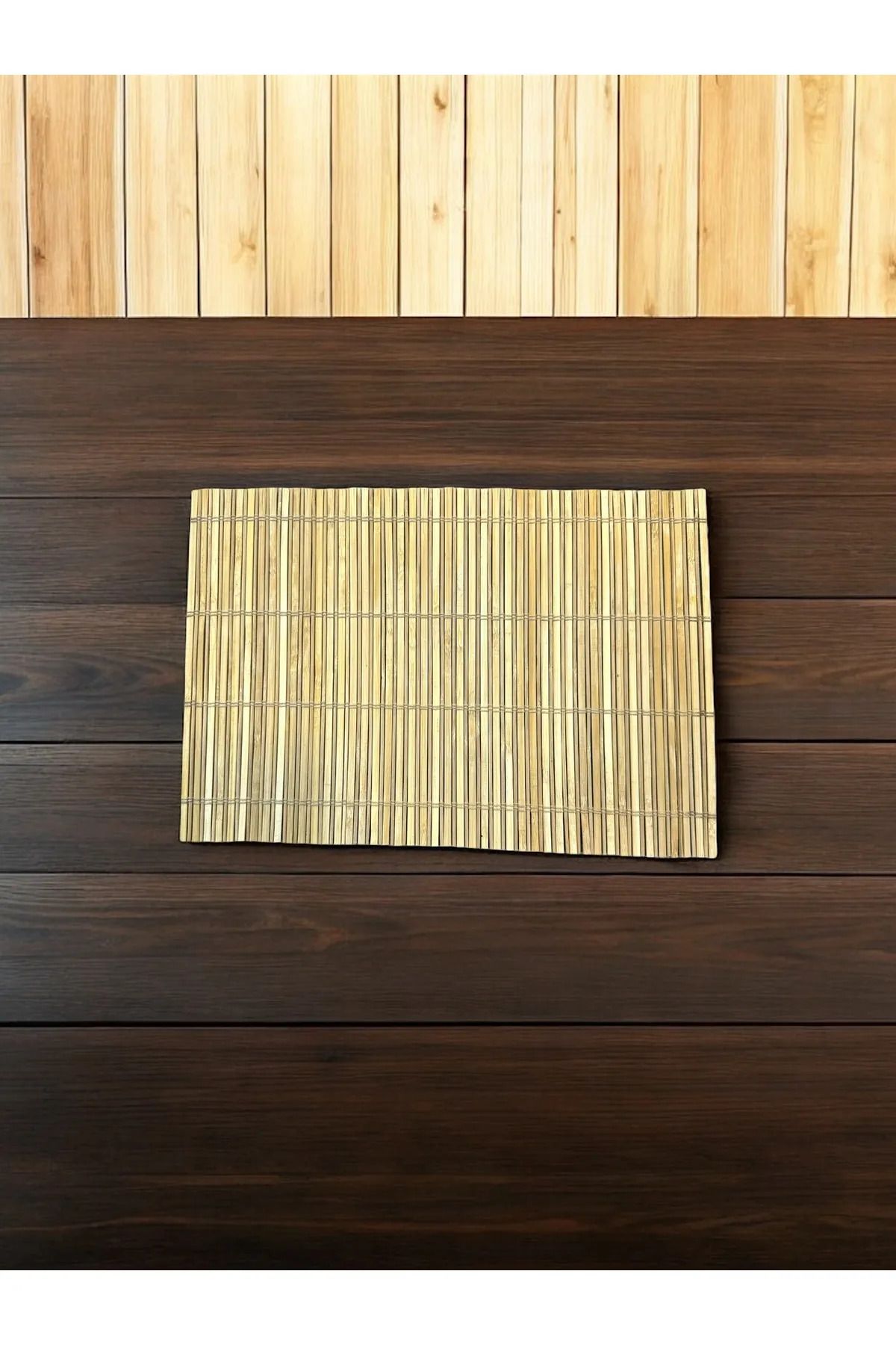 Bamboo-Bamboo American Placemat Foldable Plate (4 Pieces) 6