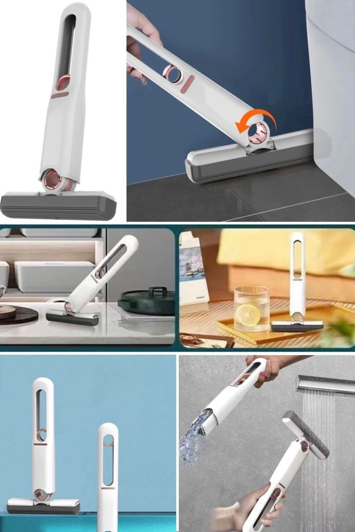 Portatif Sıkma Paspas Mini Temizleme El Tipi Mutfak Banyo Pencere Araba Sünger Pratik Temizleyici