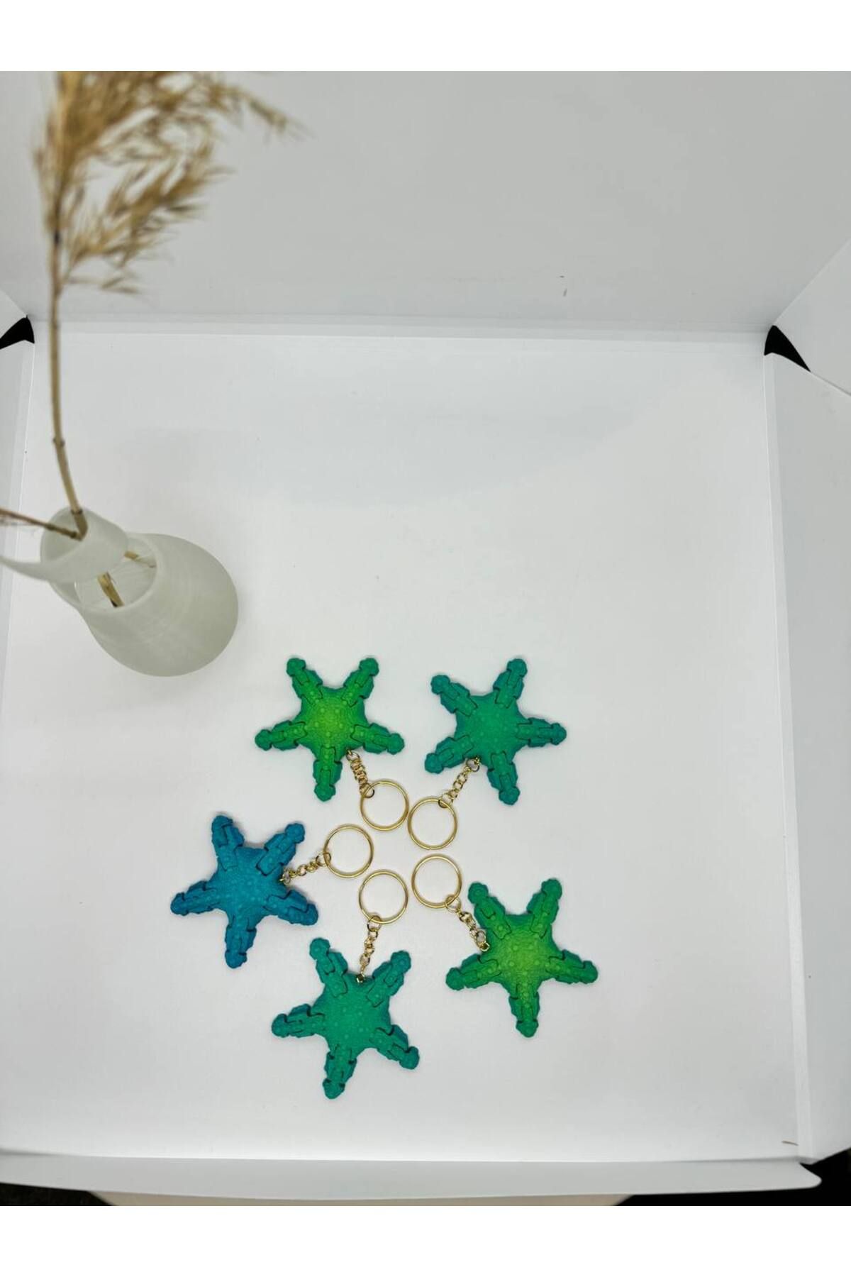 DESTİ GO-Custom Design 3D Printer Made with Keychain Jointed Star 1 Piece 1