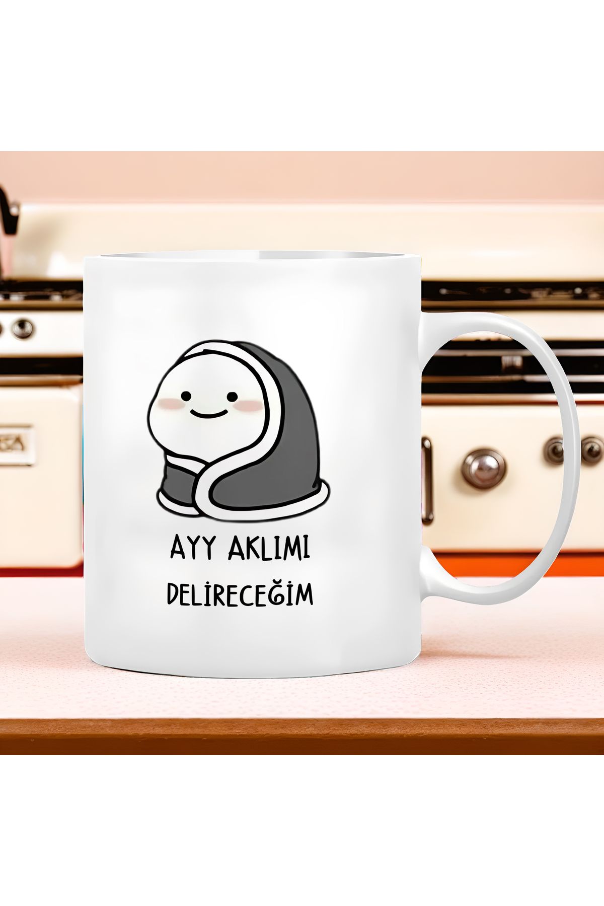 ESHAMPER-Funny Slogan - Flork Sticker Themed - 1 Mug Cup Large Size 300 ml 2