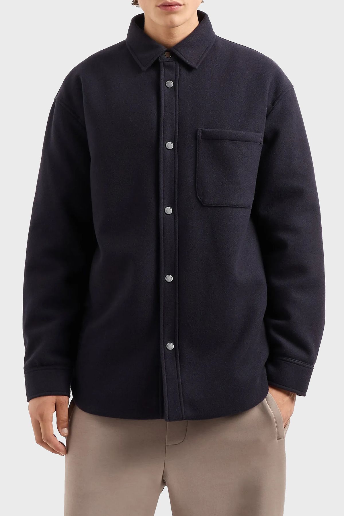 پیراهن گشاد نخی پیراهن مردانه 6DZB33 ZN5PZ 1510 Armani Exchange