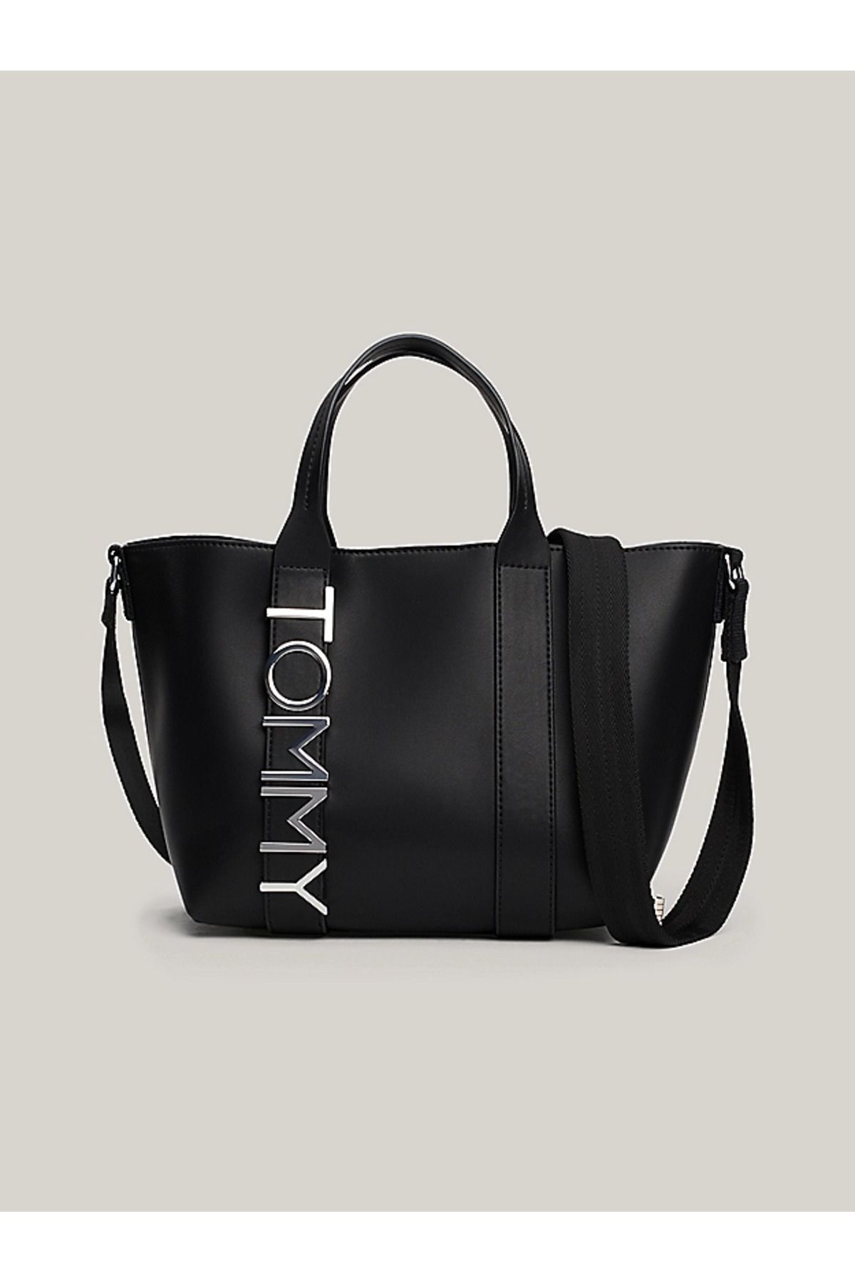 sac à bandoulière noir aw0aw1704 avec logo épais poignée de tête design croix strap amovible