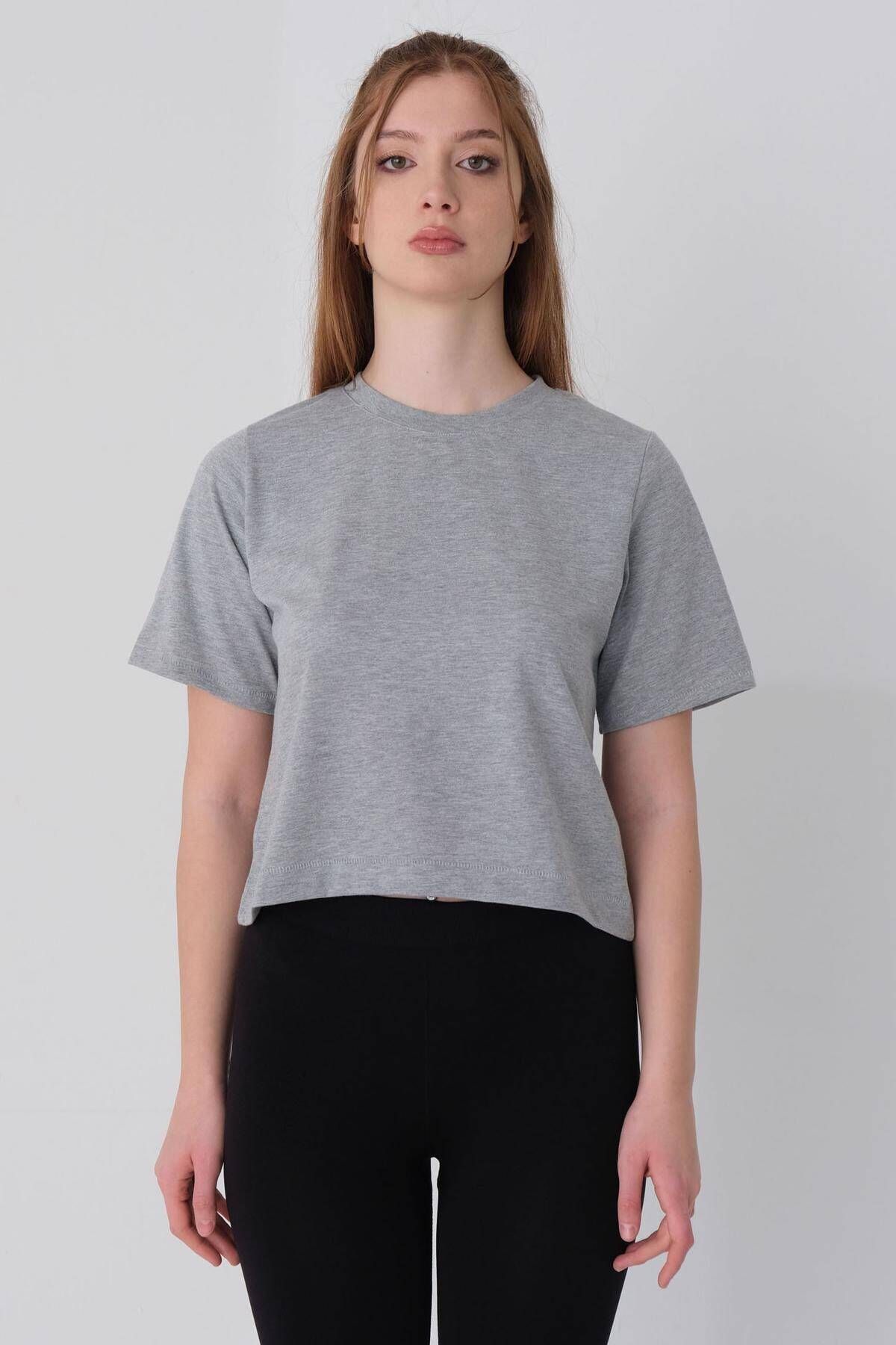 Addax-Basic-T-Shirt mit Rundhalsausschnitt P1002-e8 4
