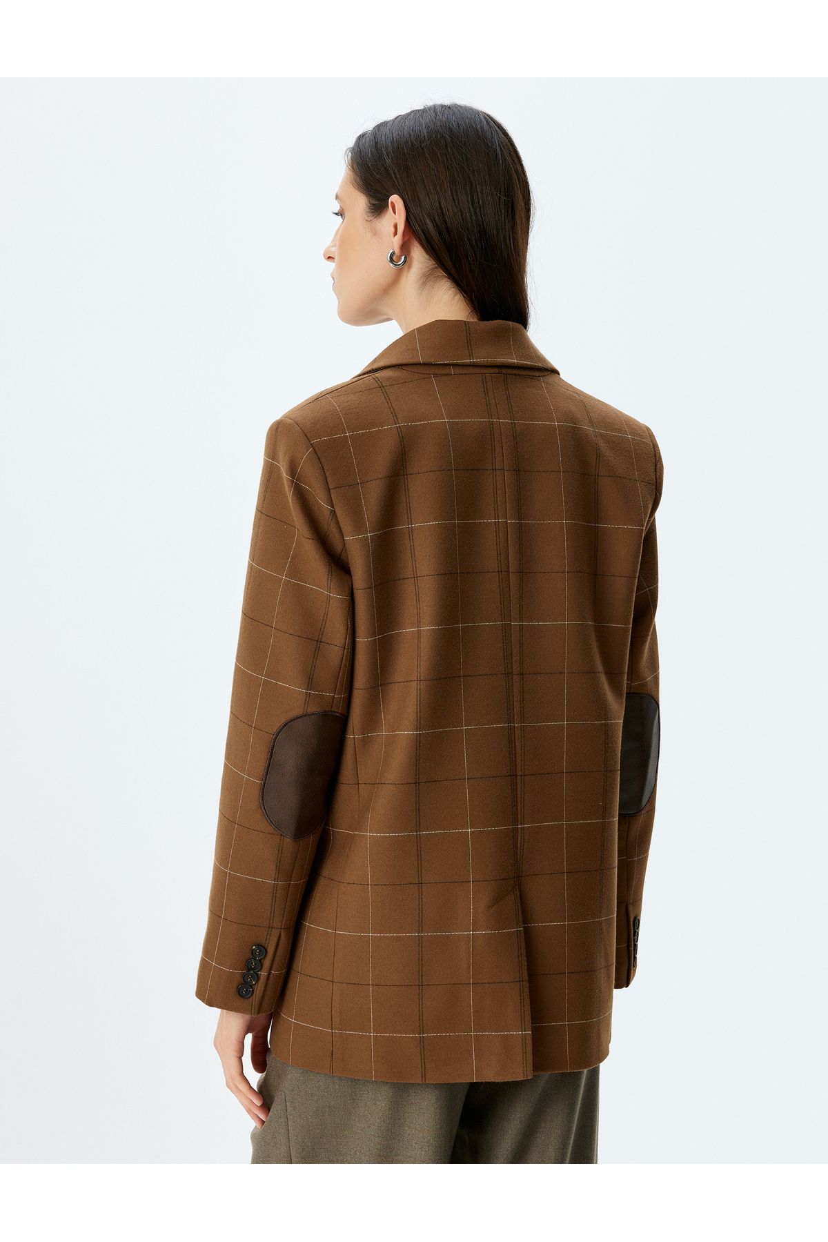 Koton-Double Breasted Blazer Jacket with Pockets and Buttons 4
