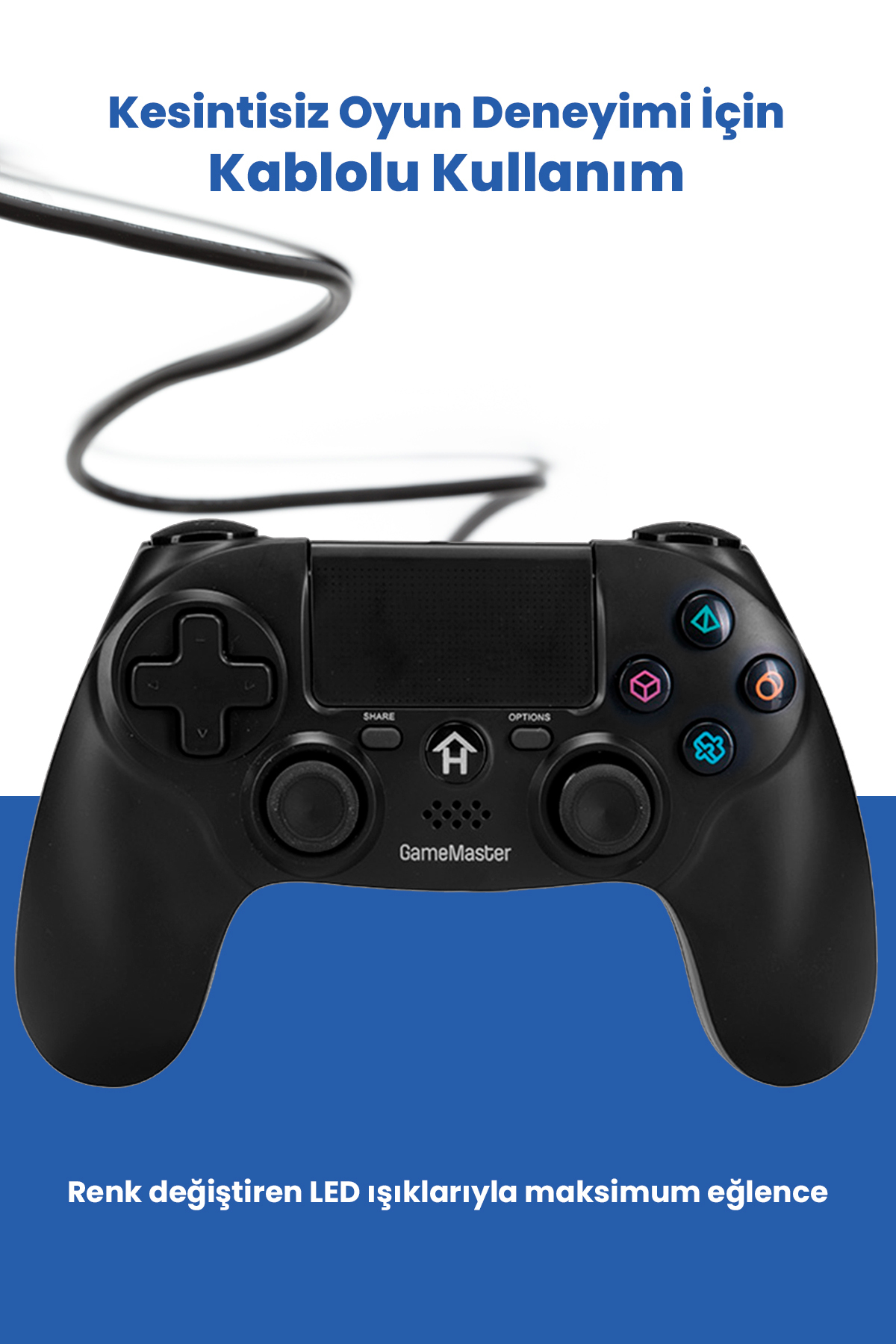 GoldMaster Gp-447 Kablolu Titreşimli Ps4 Oyun Kolu - Fiyatı, Yorumları