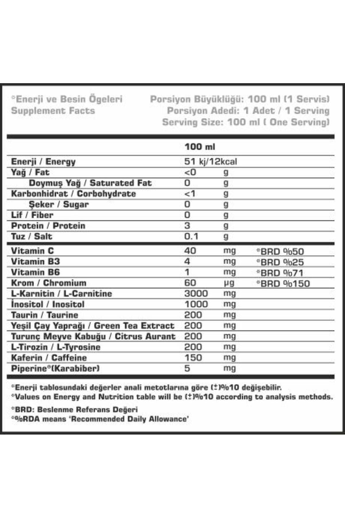 SSN Sports Style Nutrition Carniflame 3000 Mg Thermo Karnitin L-carnitine 20 Ampul Kivili-2