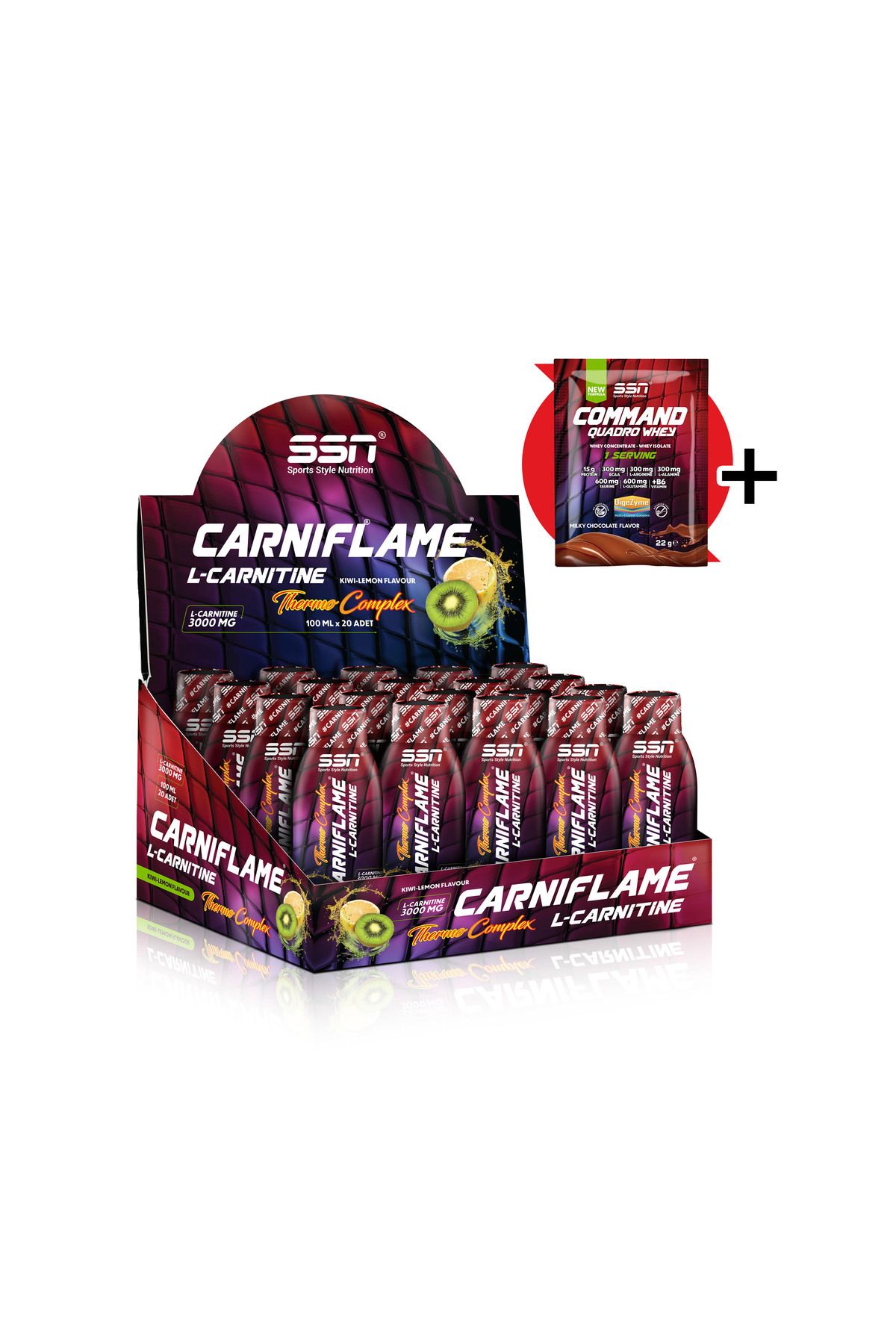 SSN Sports Style Nutrition Carniflame 3000 Mg Thermo Karnitin L-carnitine 20 Ampul Kivili