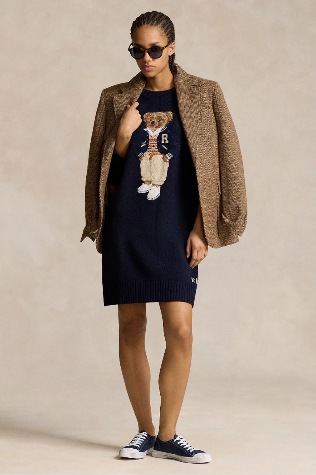 Ralph Lauren Polo Bear Crewneck Sweater Dress Fiyat Yorumlar Trendyol