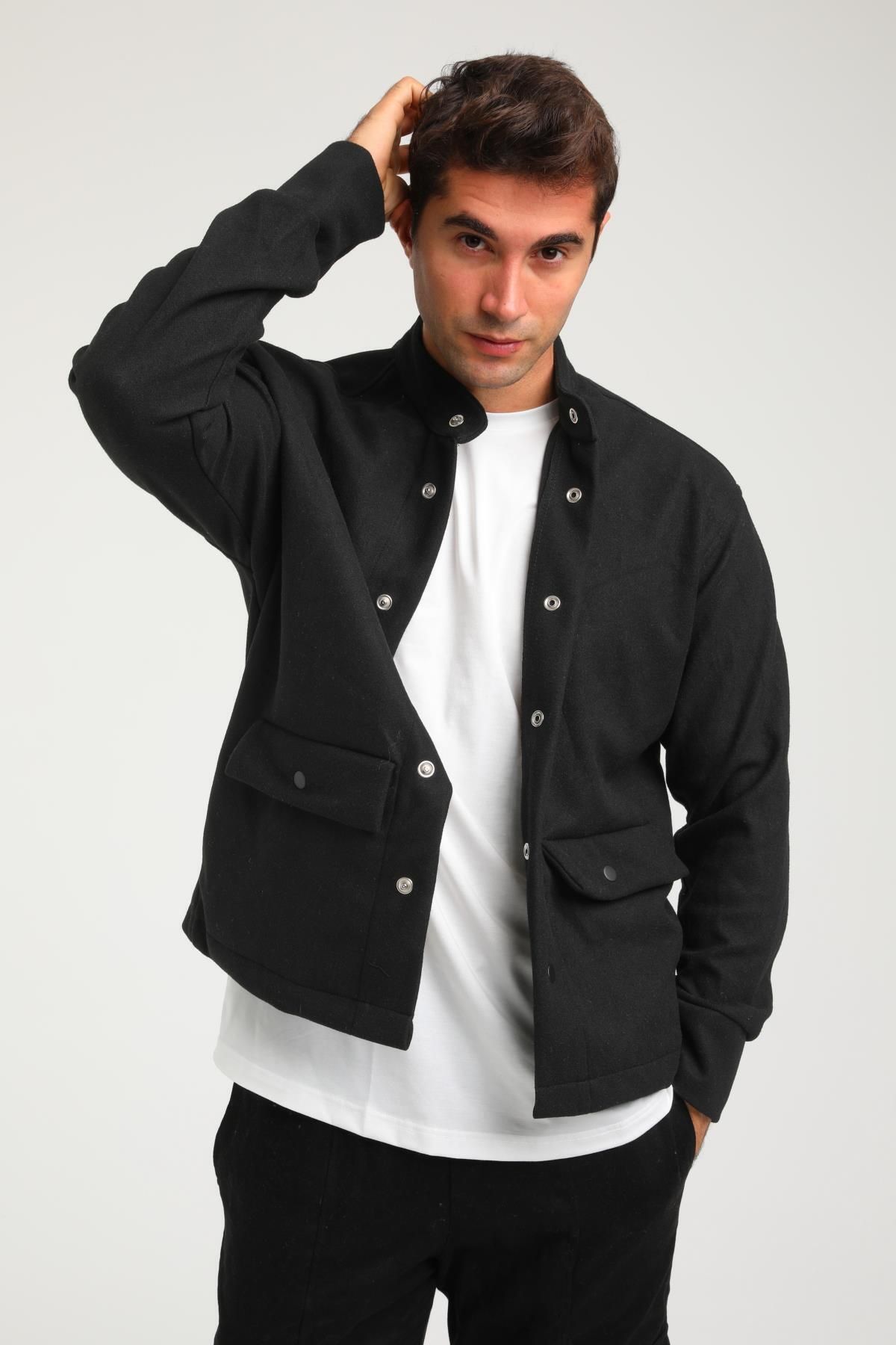 Rocqerx-R-2373 Double Pocket Snap Stamp Jacket 2