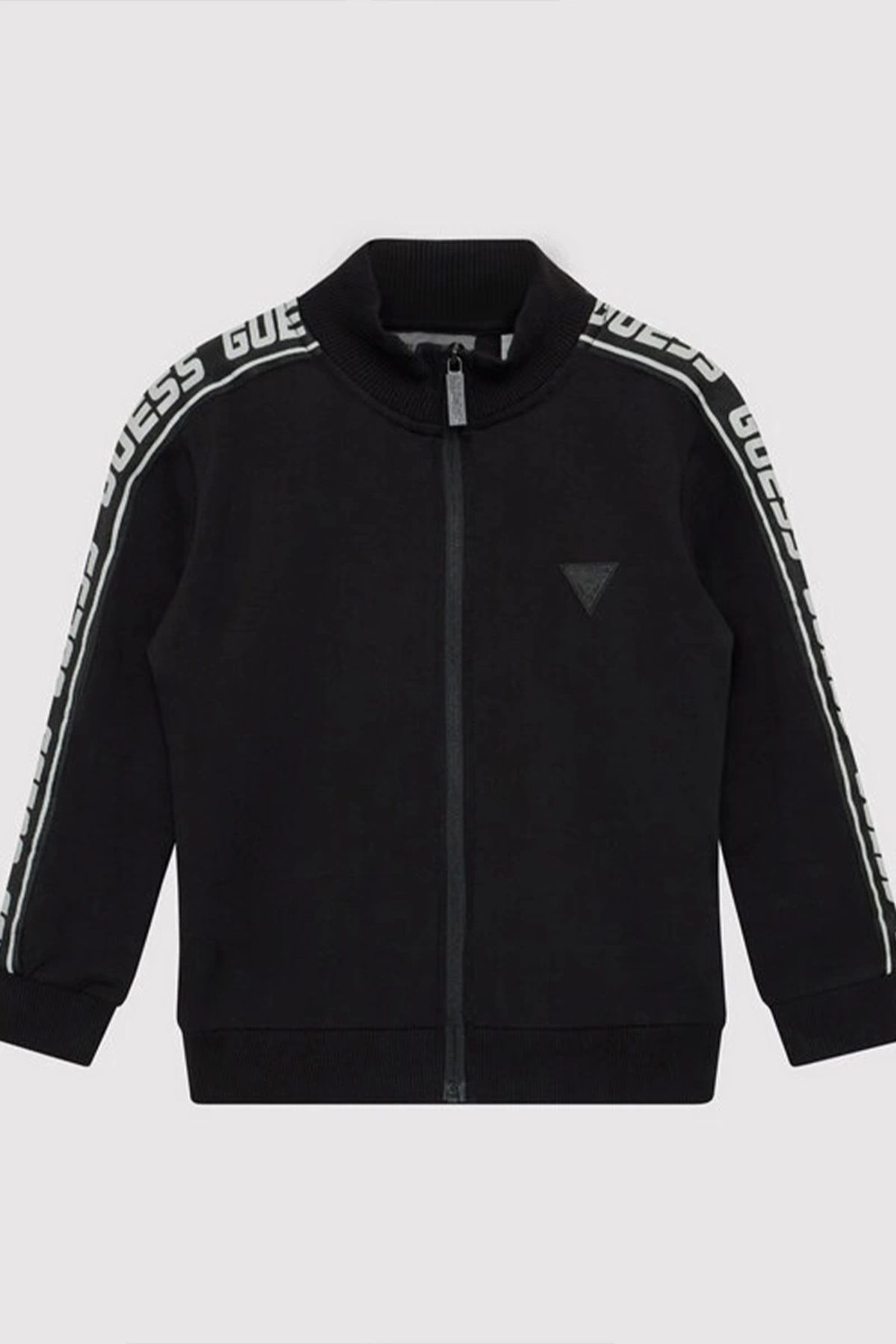 سویشرت مشکی بچه گانه با لوگوی راه راه Guess