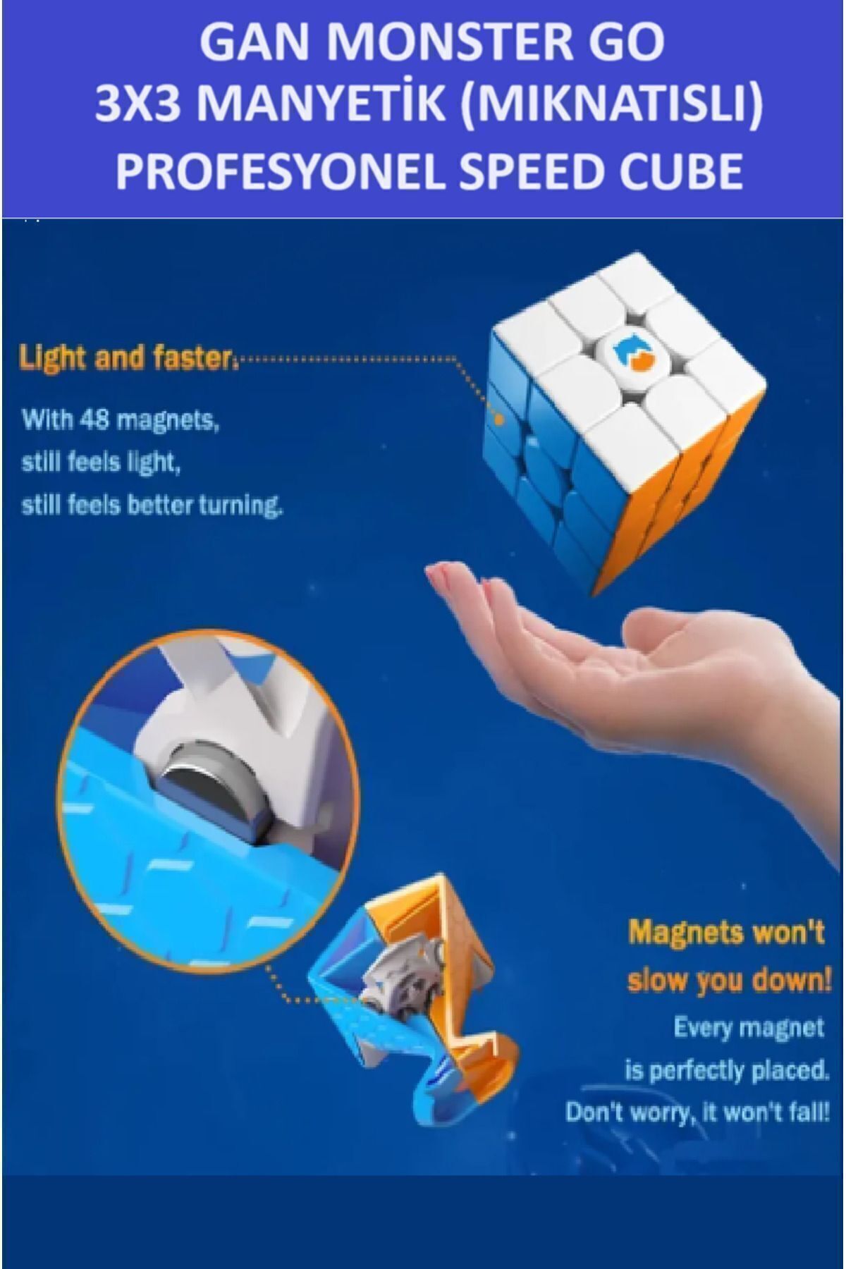ZETCONCEPT-MG356 M 3x3 - Professional Speed Cube, Magnetic Intelligence and Patience Cube 5