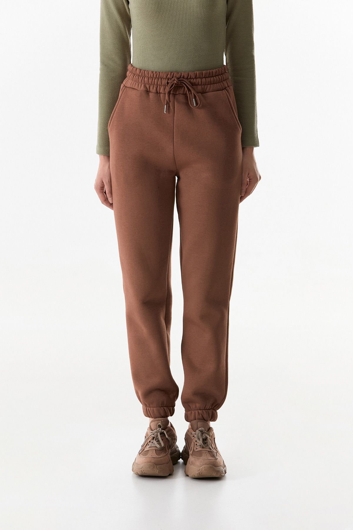 Fulla Moda-Jogger Sweatpants with Pockets and Elastic Waist 8