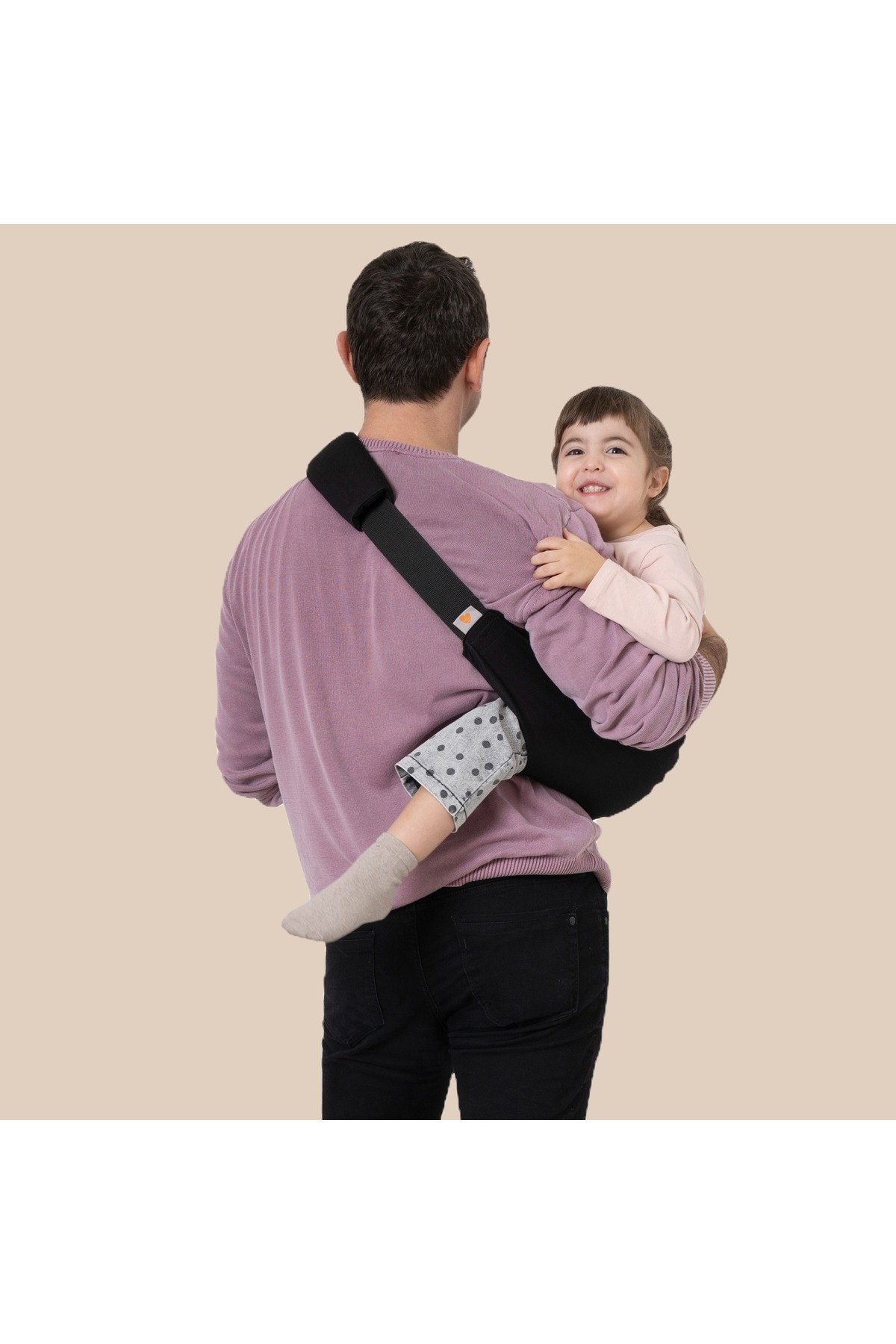 coshen Bebek sling kanguru, taşıyıcı ana kucağı, Amerikan sertifikalı, 9 - 48 ay, Siyah fotoğrafı 6 (önizleme)