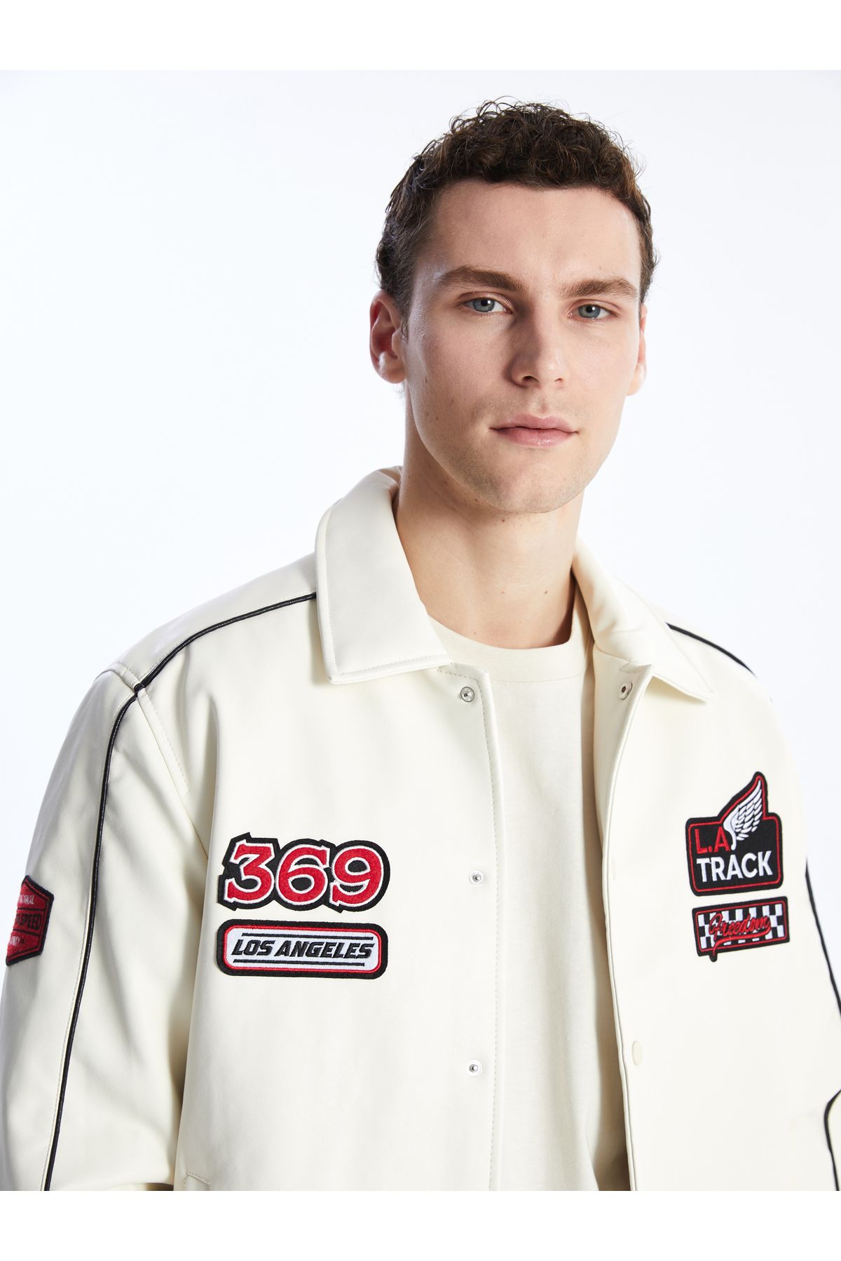 LC Waikiki-Herren-Jacke in Lederoptik in Standardform 3