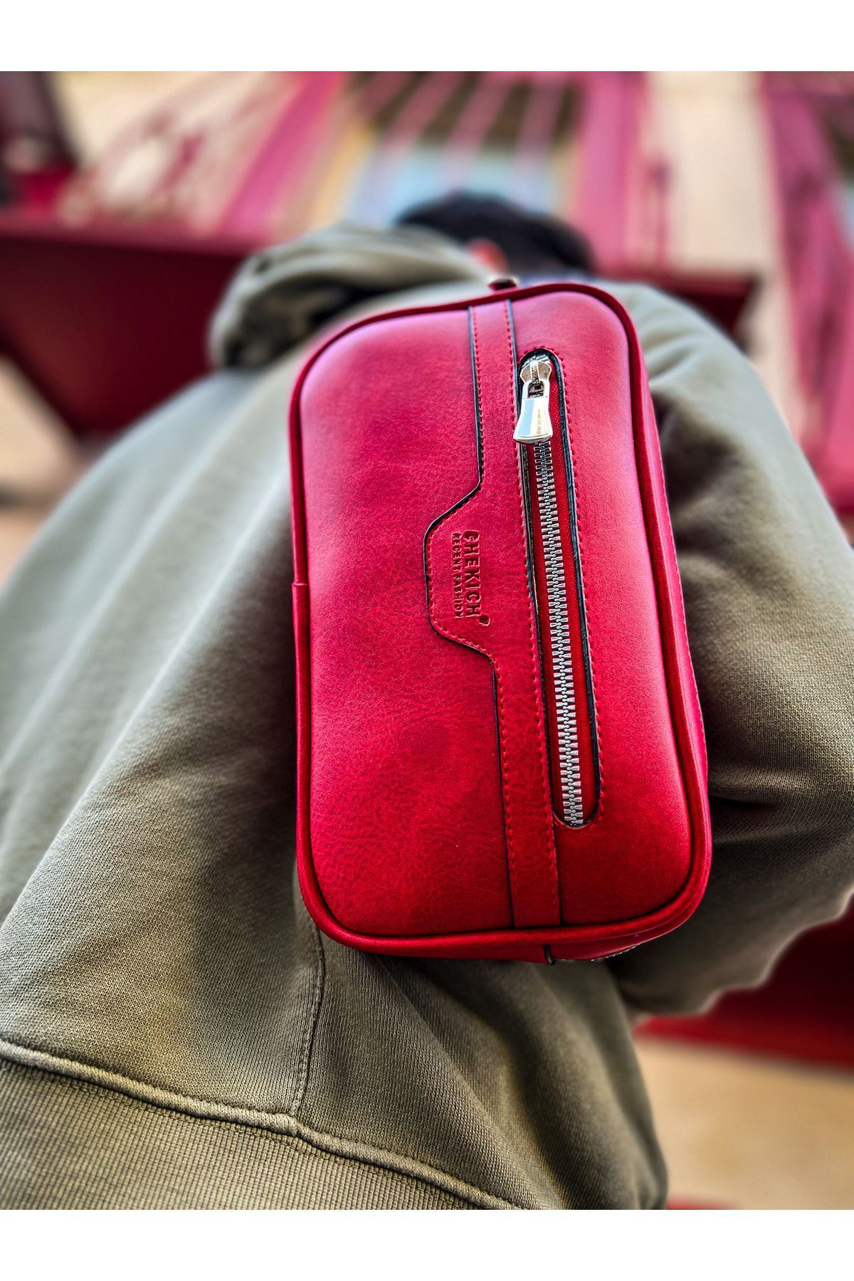 Lukas-Poani CH101 Men's Tablet Bag - Red 3