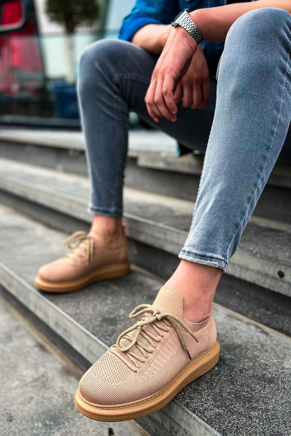 PİNK STAR CH307 RT Tricot Erkek Ayakkabı TABA