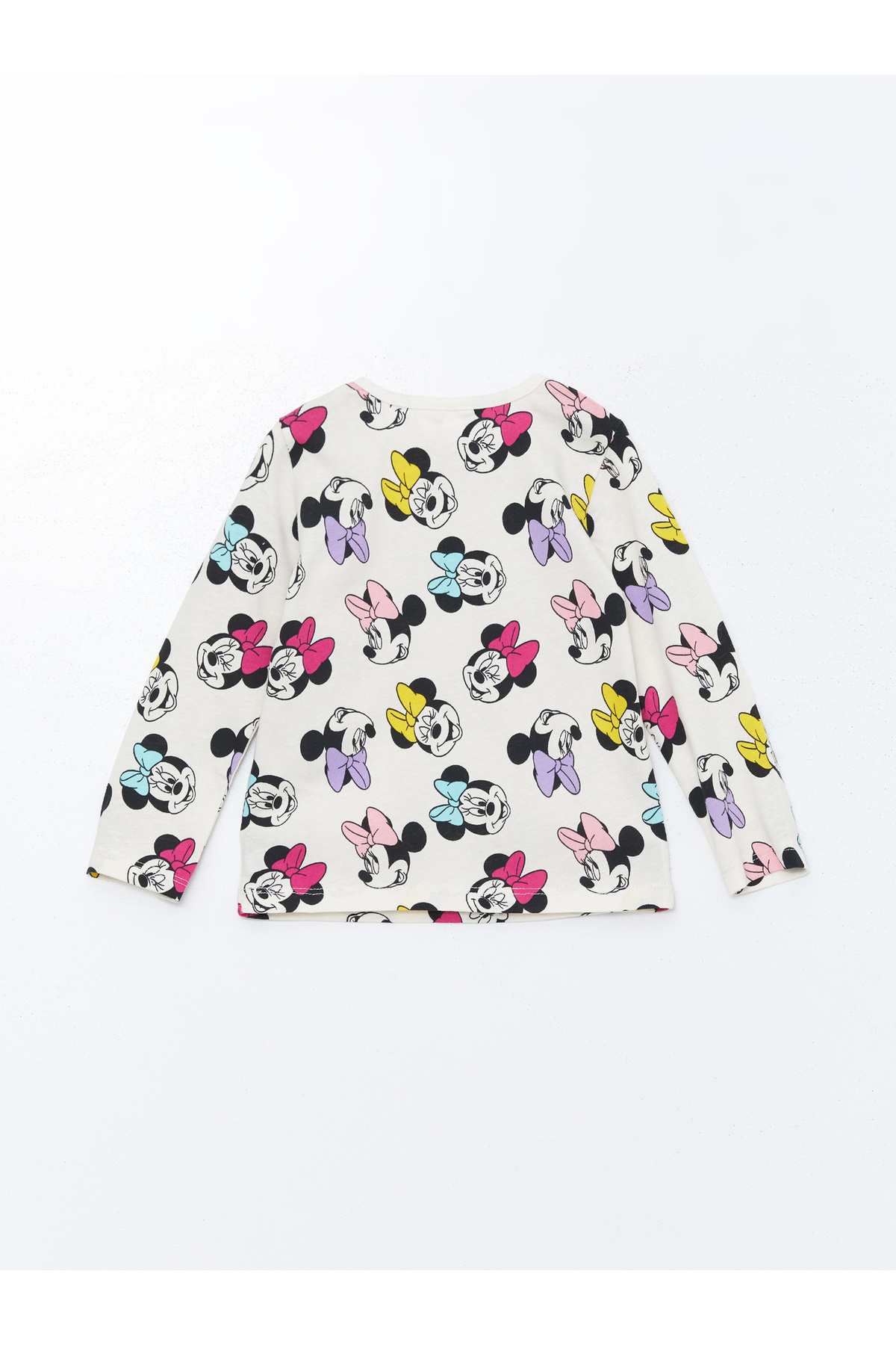 LC Waikiki-Dívčí pyžamový set s potiskem Minnie Mouse s dlouhým rukávem 3