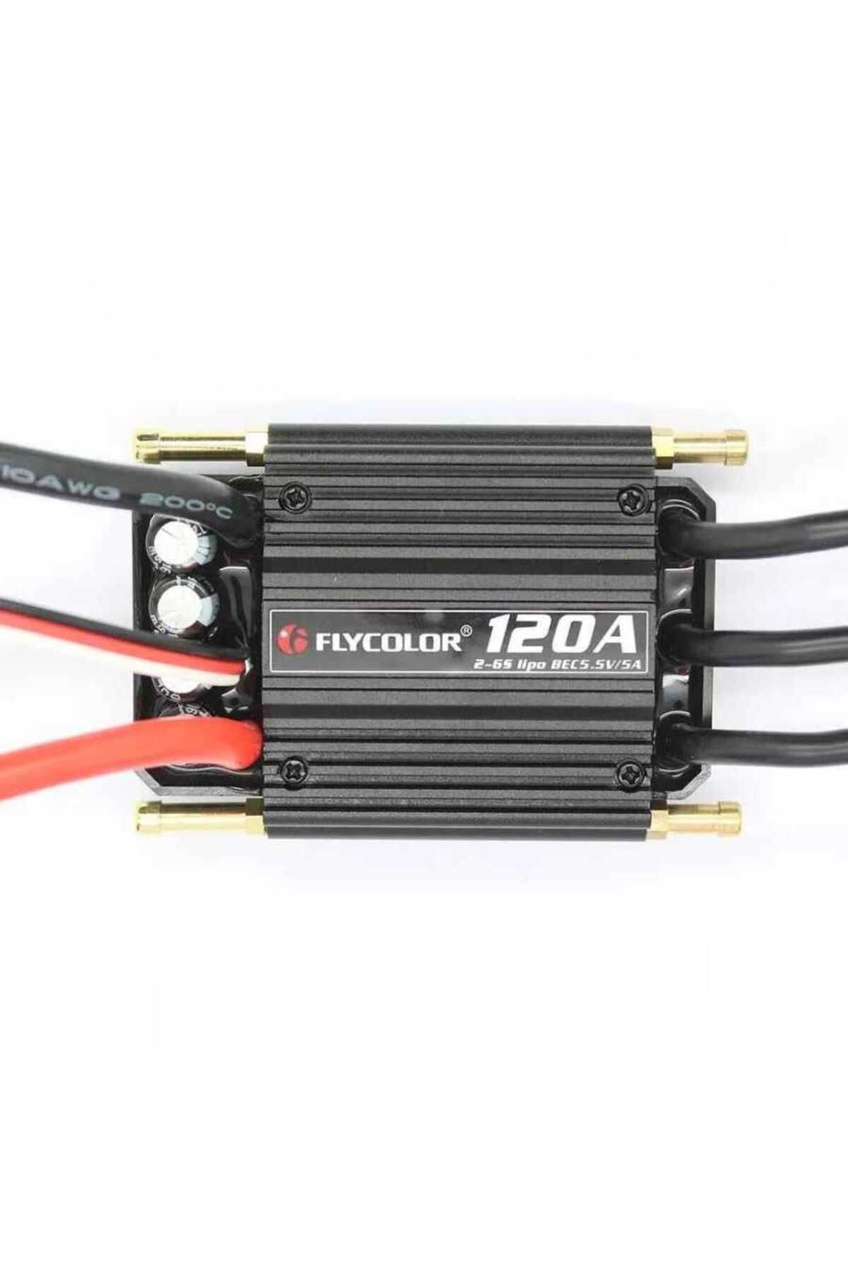 FLY COLOR Flycolor Waterproof 120A 2-6S Brushless ESC 5.5V5A BEC