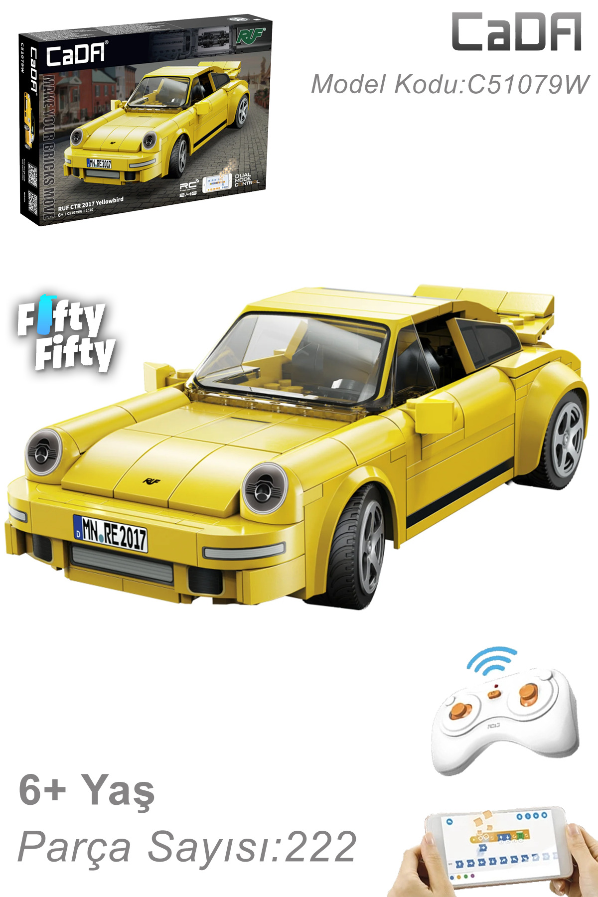 Vagonlife Cada RUF CTR 2017 Uzaktan Kumandalı -C51079W (222 Parça Vagonlife Cada RUF CTR 2017 Uzaktan Kumandalı -C51079W (222 Parça
